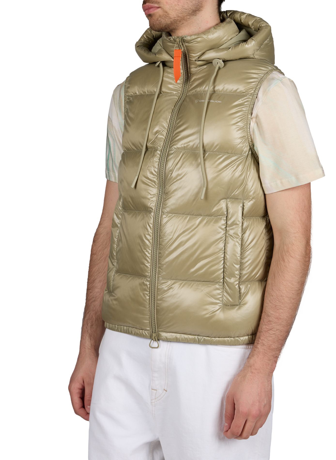 Doudoune sans manches Cesar à capuche amovible GERTRUDE ET GASTON Beige