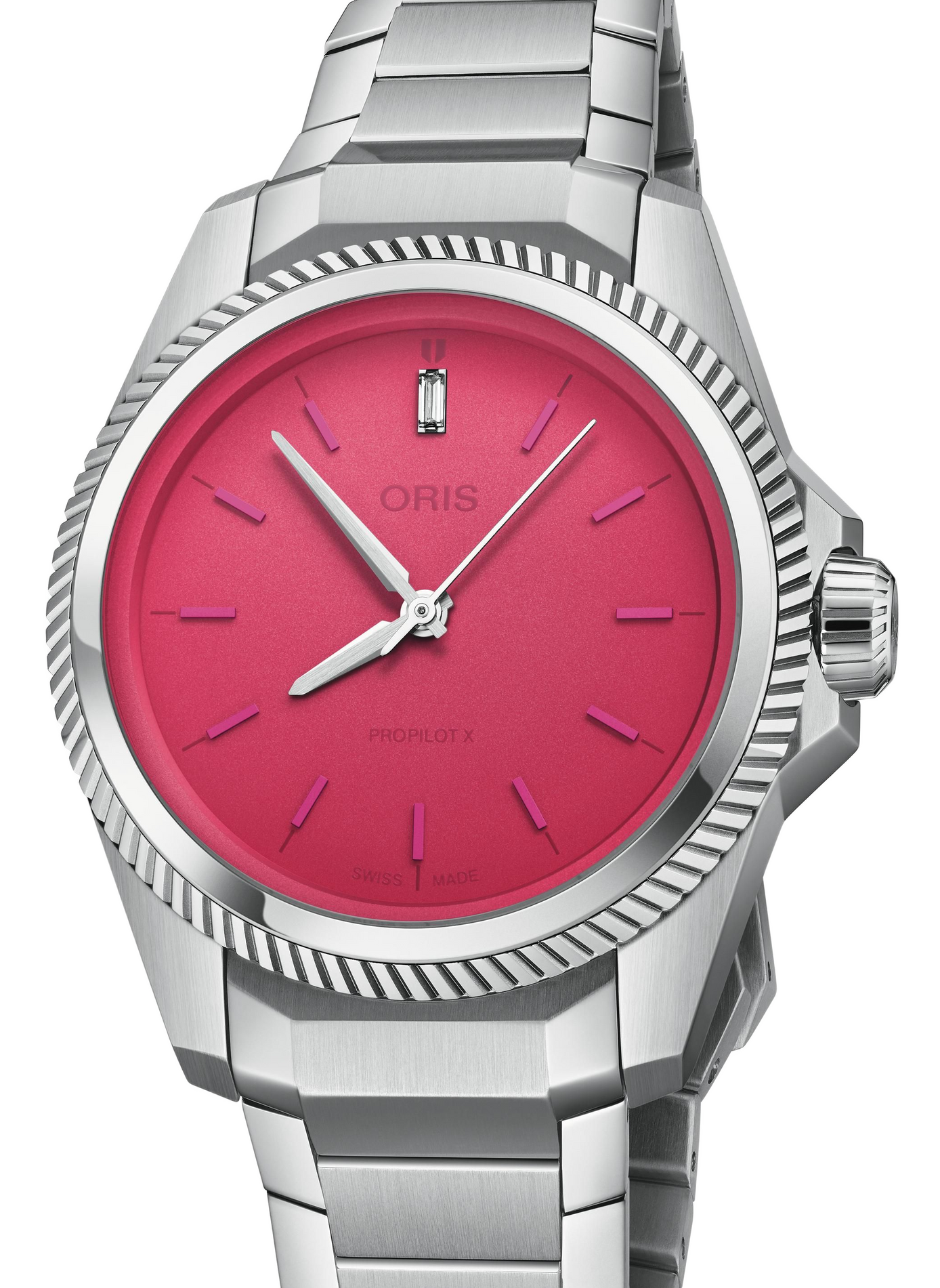 Montre automatique Oris ProPilot X Miss Piggy en acier inoxydable ORIS Rose