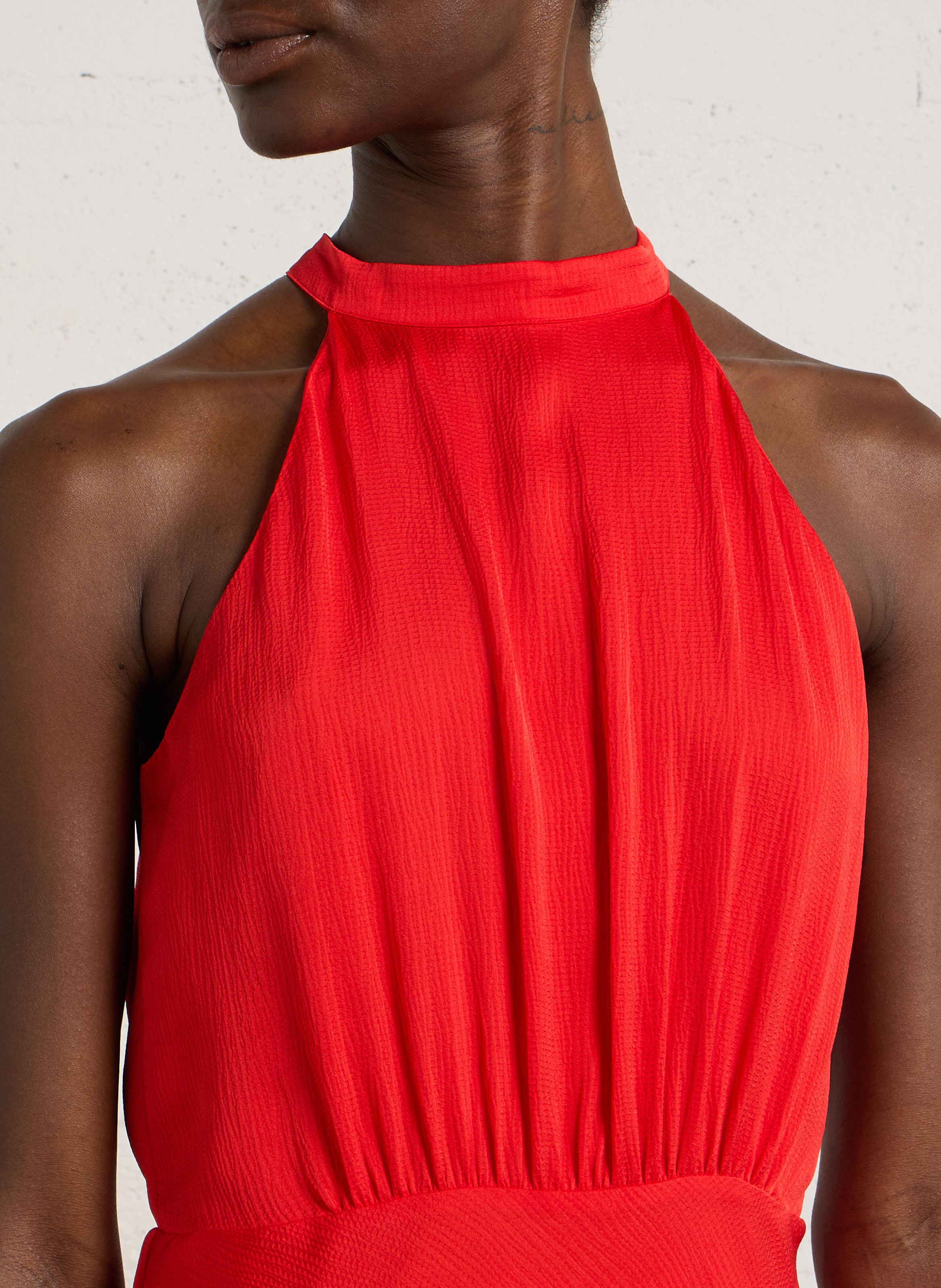 Robe longue ample fluide berey MAISON 123 Rouge