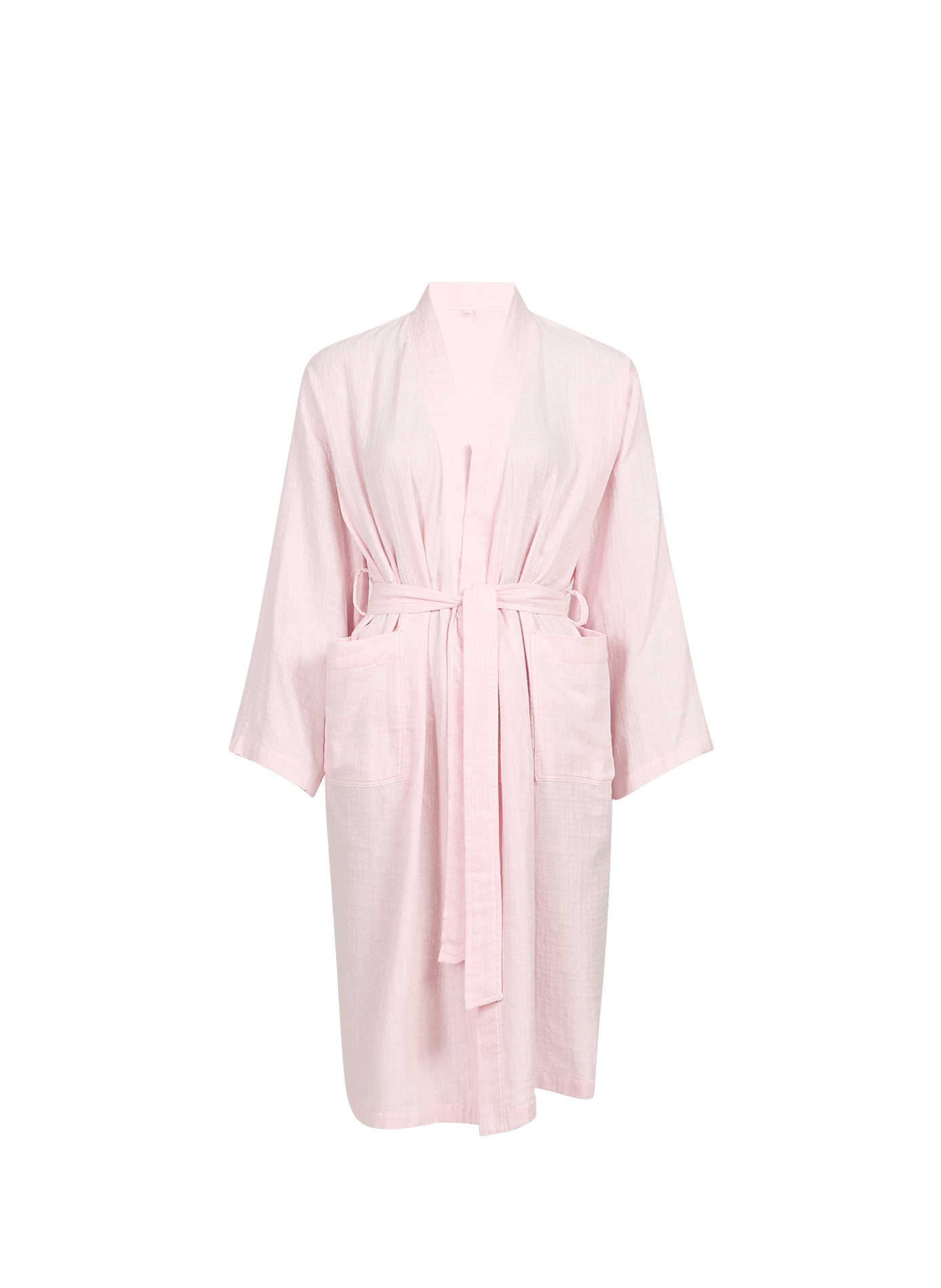 Kimono mit Baumwollgürtel UCHINO Rosa