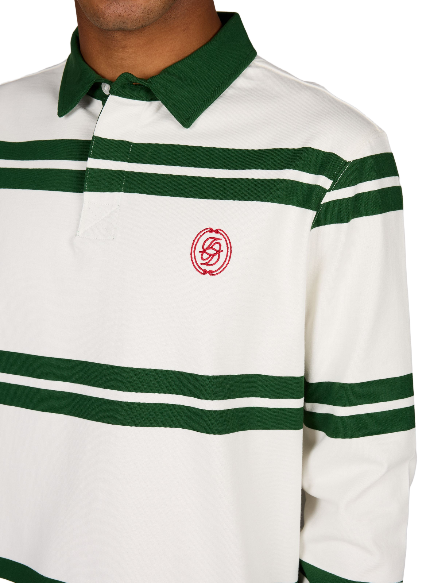 Striped polo shirt DROLE DE MONSIEUR Green