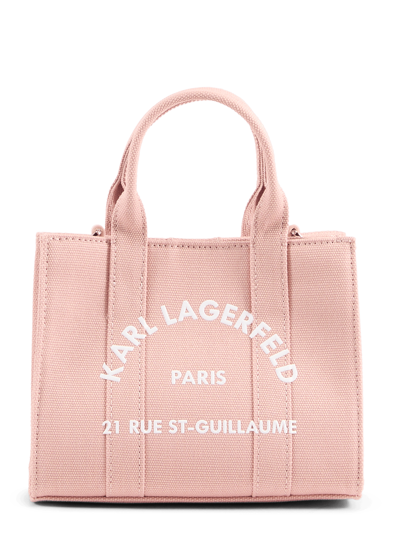 Cotton handbag KARL LAGERFELD Pink