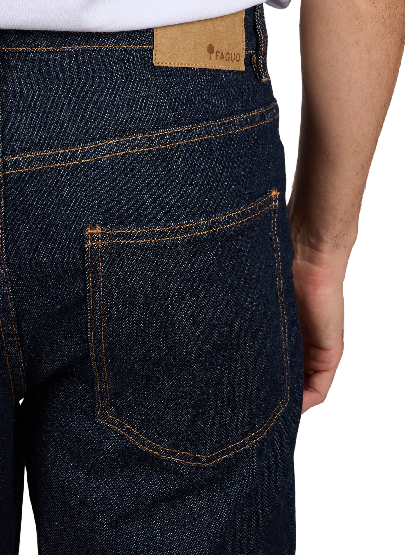Baumwolljeans FAGUO Blau