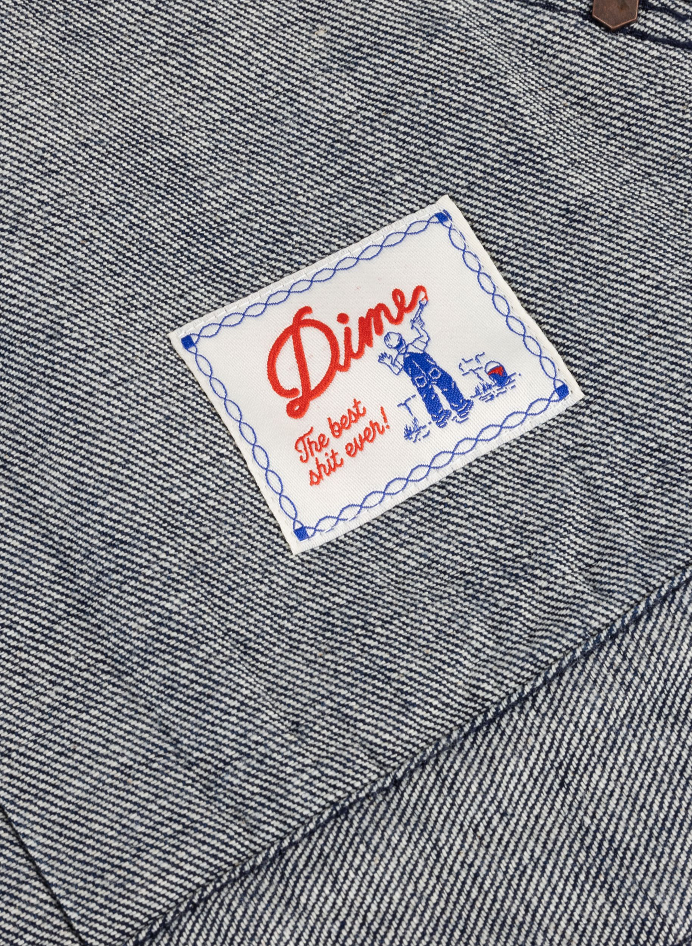 Straight denim jacket in cotton DIME Grey