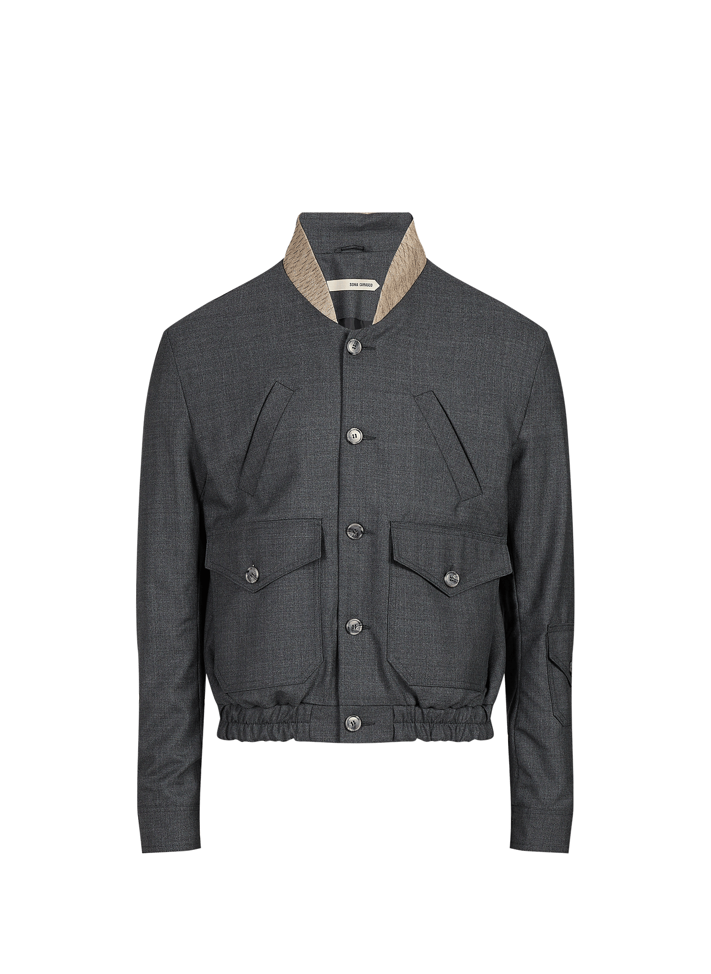 Straight wool jacket  SONIA CARRASCO Grey