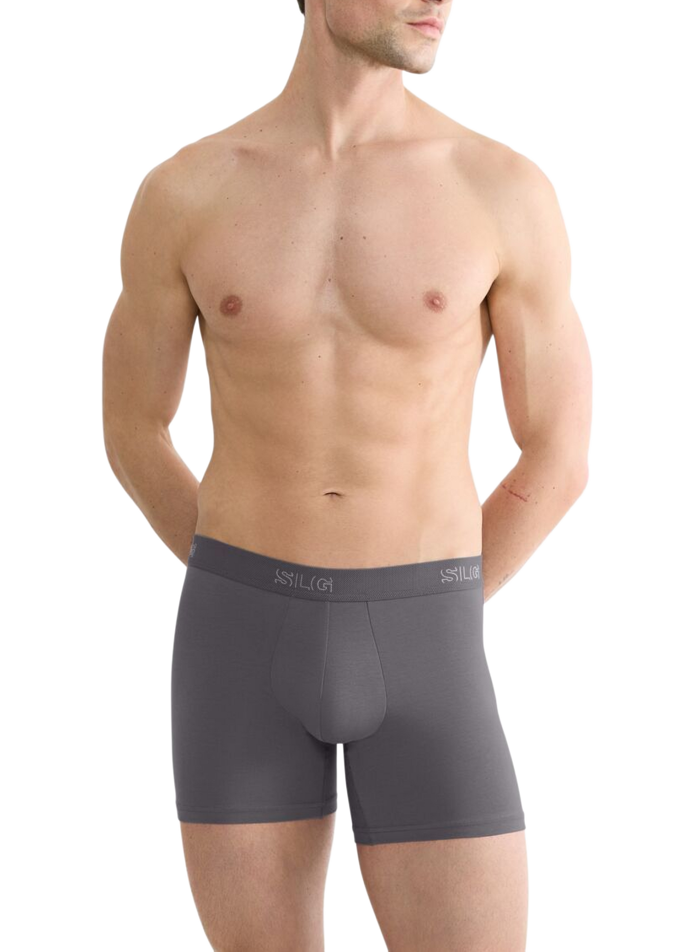 Set of two cotton-blend boxers SLOGGI Grey
