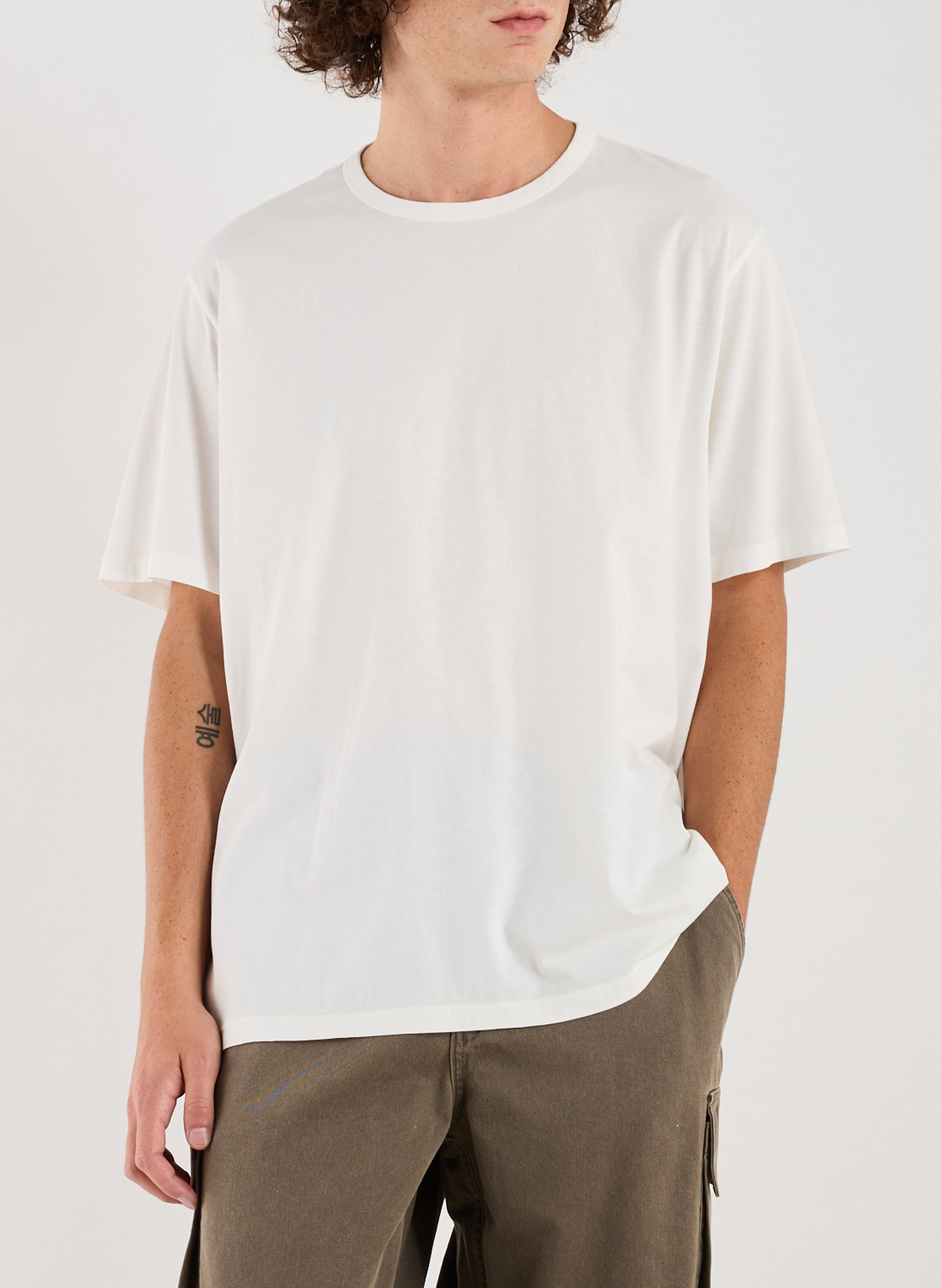 Baumwoll-T-Shirt OUR LEGACY Weiss