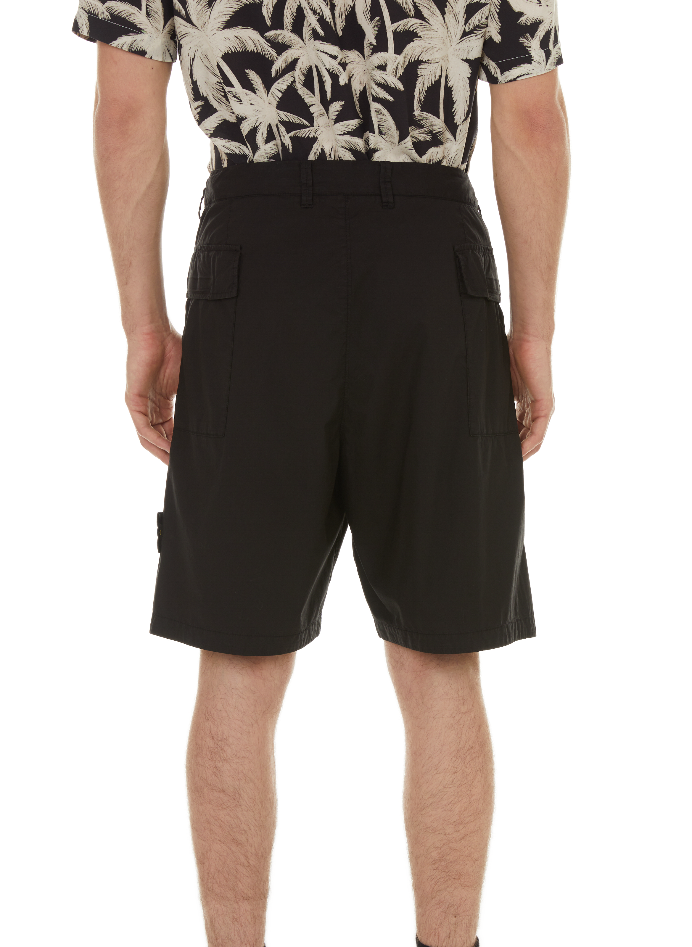 Solid colour shorts STONE ISLAND Black
