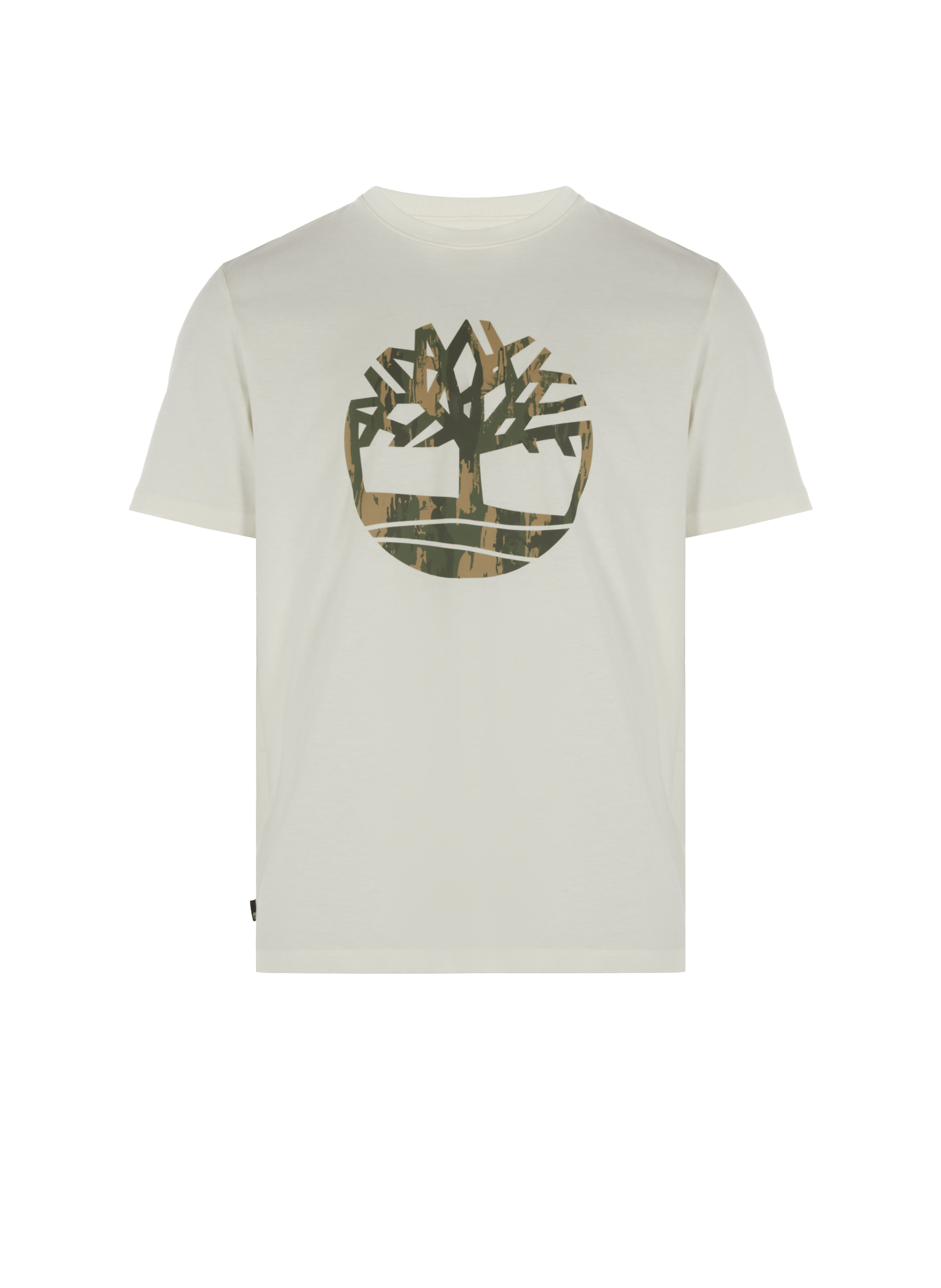 Military-print T-shirt TIMBERLAND White