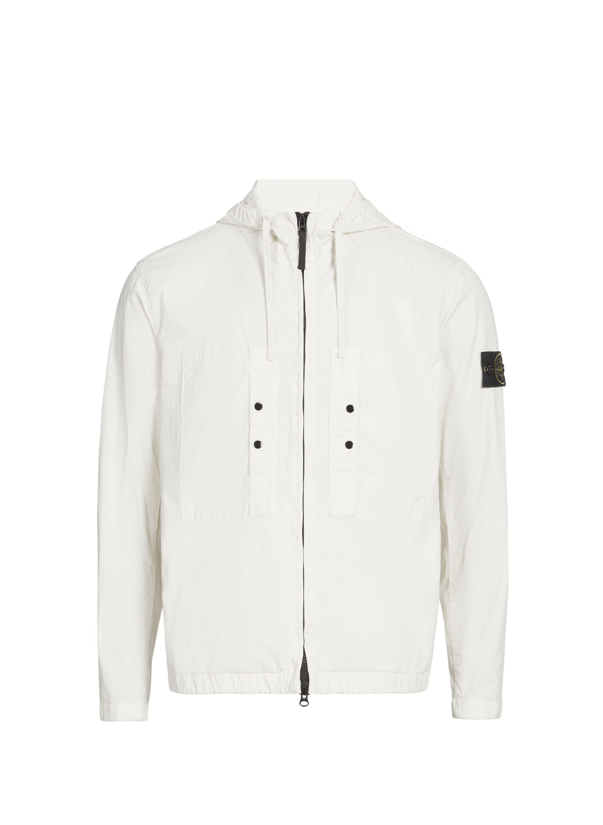 Veste à capuche en coton mélangé  Ivory