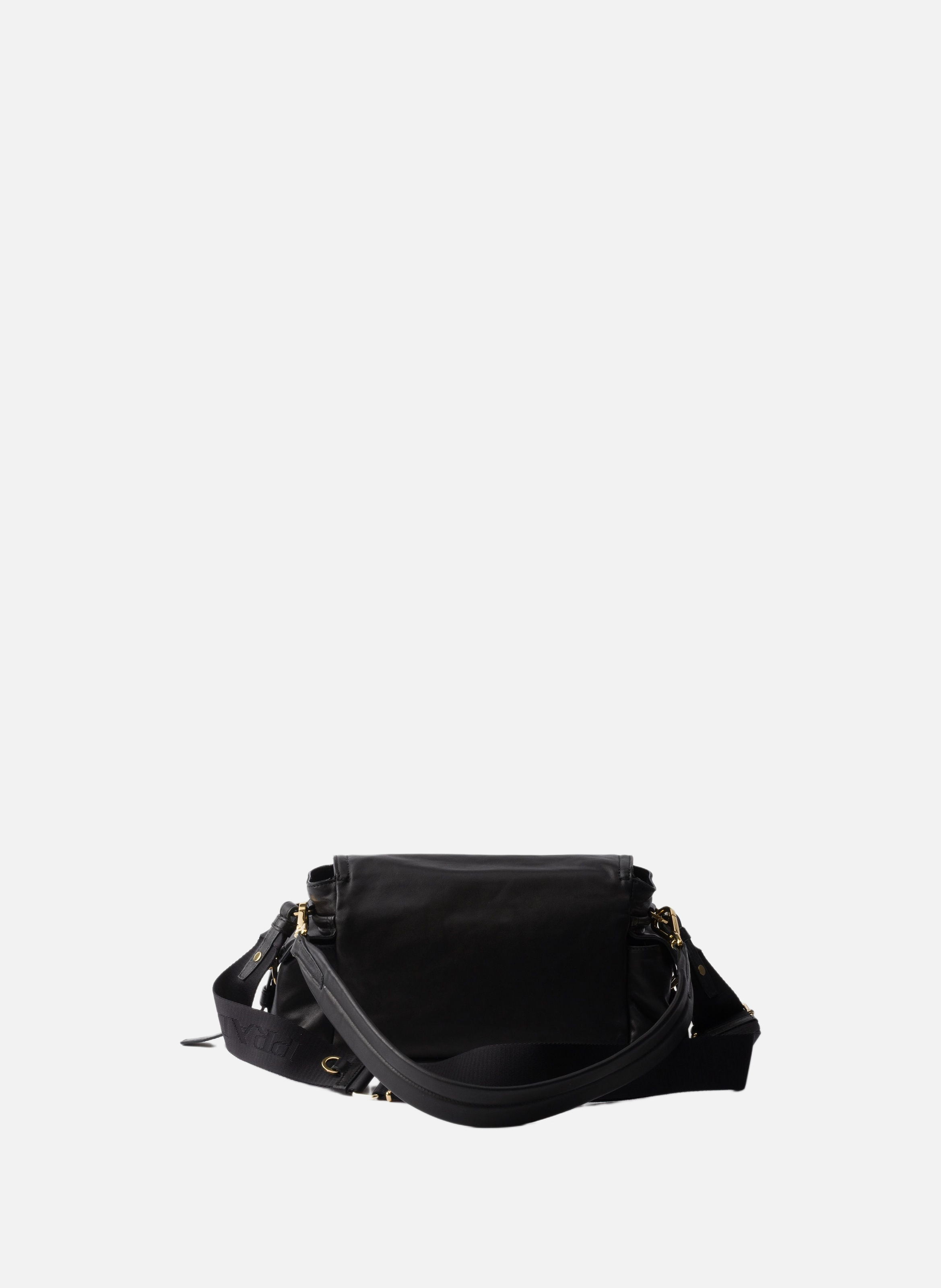 Sac porté épaule prada explore en cuir nappa PRADA Noir