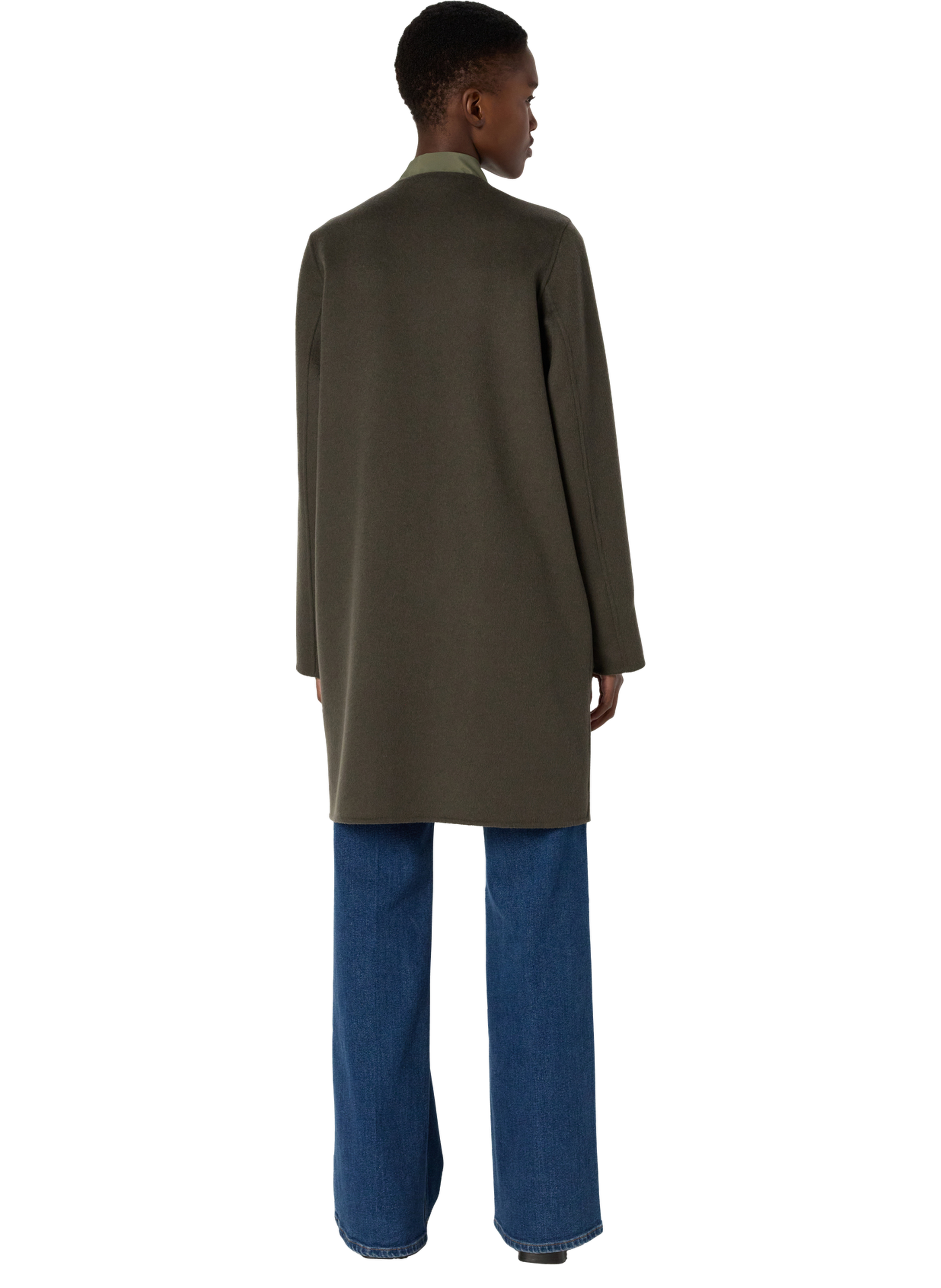 Manteau réversible en laine fine - mylene GERARD DAREL Vert