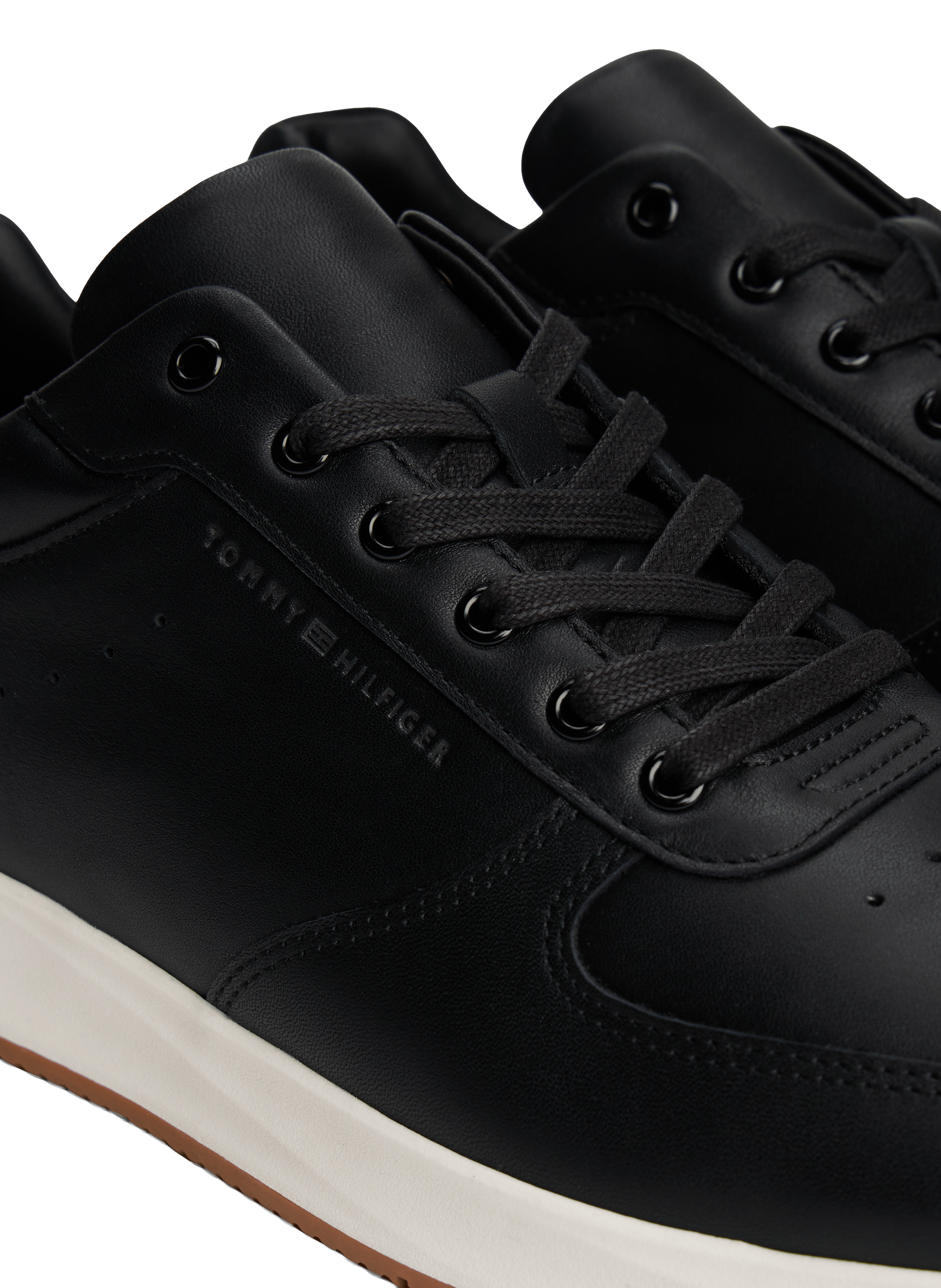 Leather sneakers TOMMY HILFIGER Black
