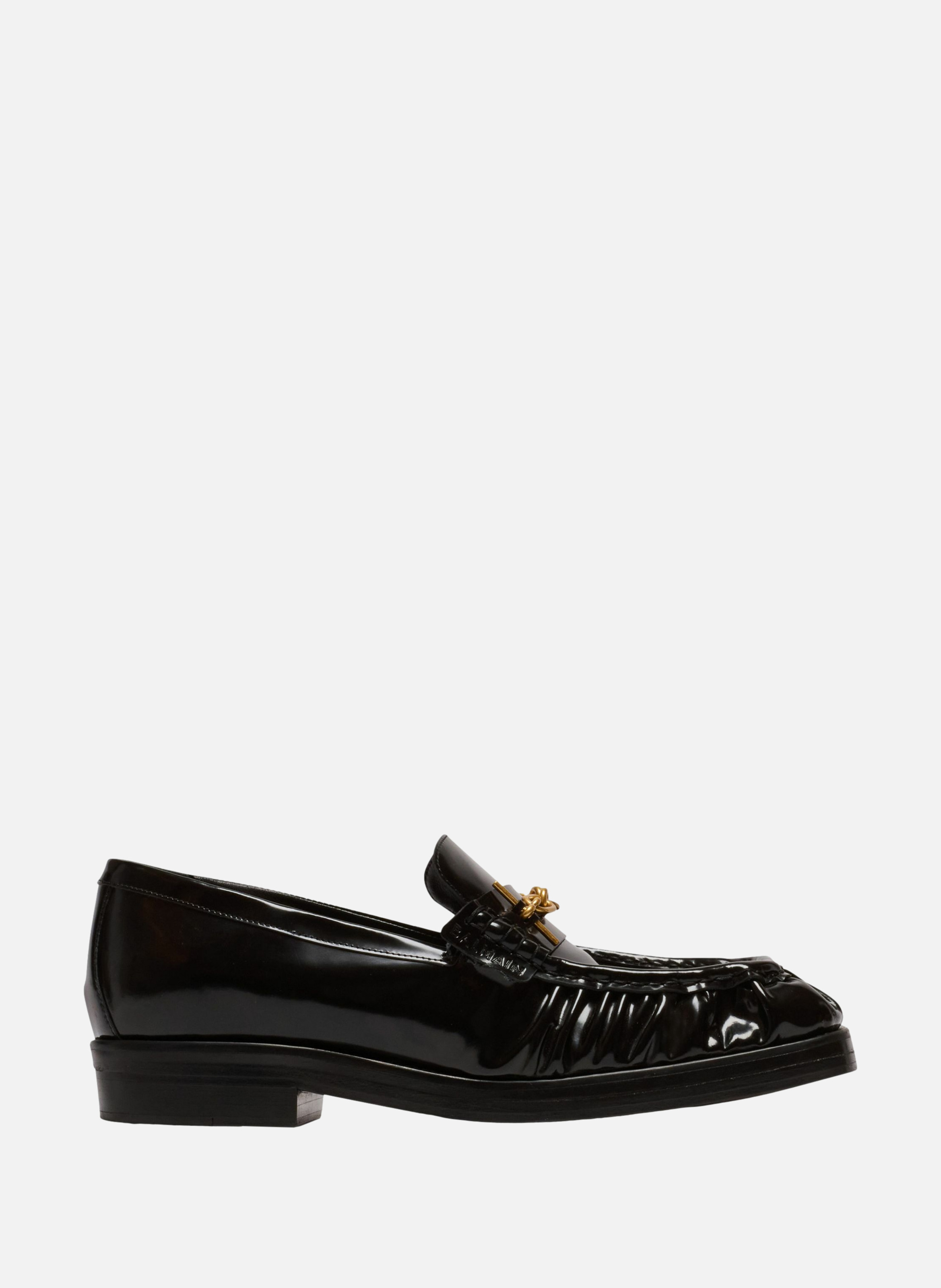 Mocassins sync en cuir glacé BALMAIN Noir
