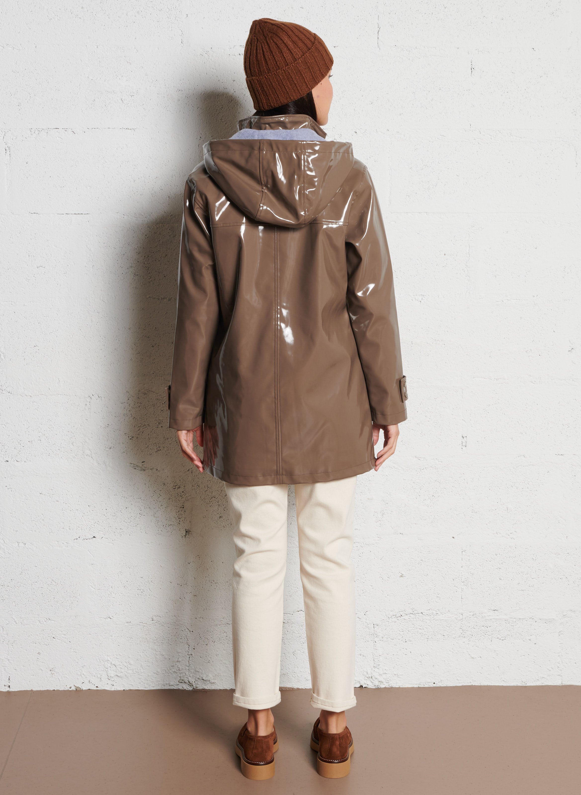 Imperméable à capuche vernis maé ARMOR-LUX Gris