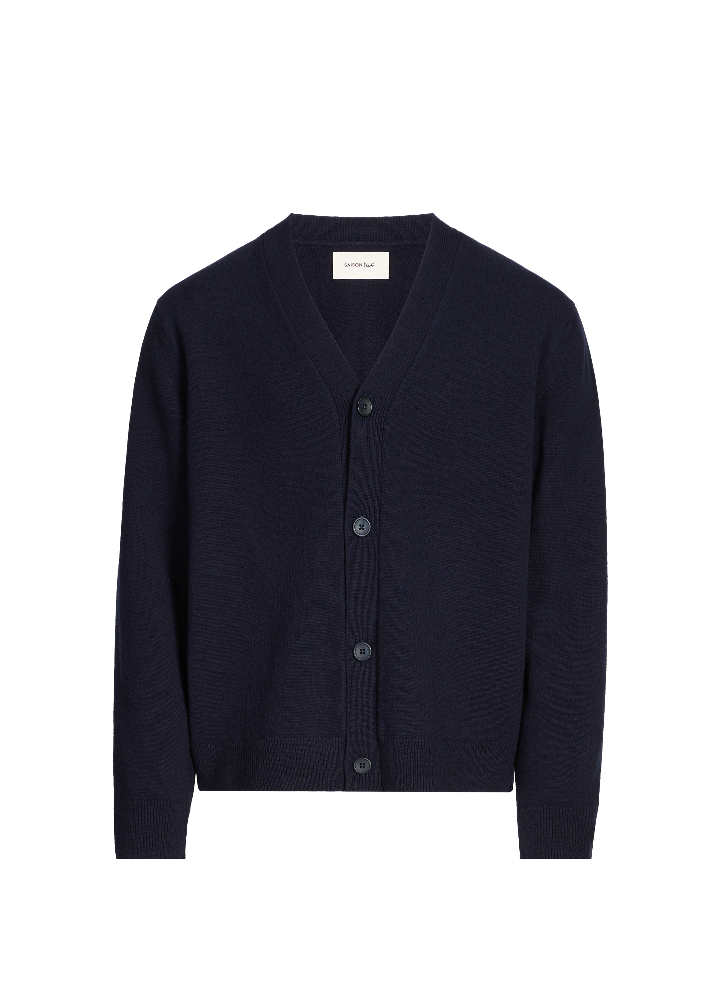 Cardigan Gardy col V en laine GARDY Marine