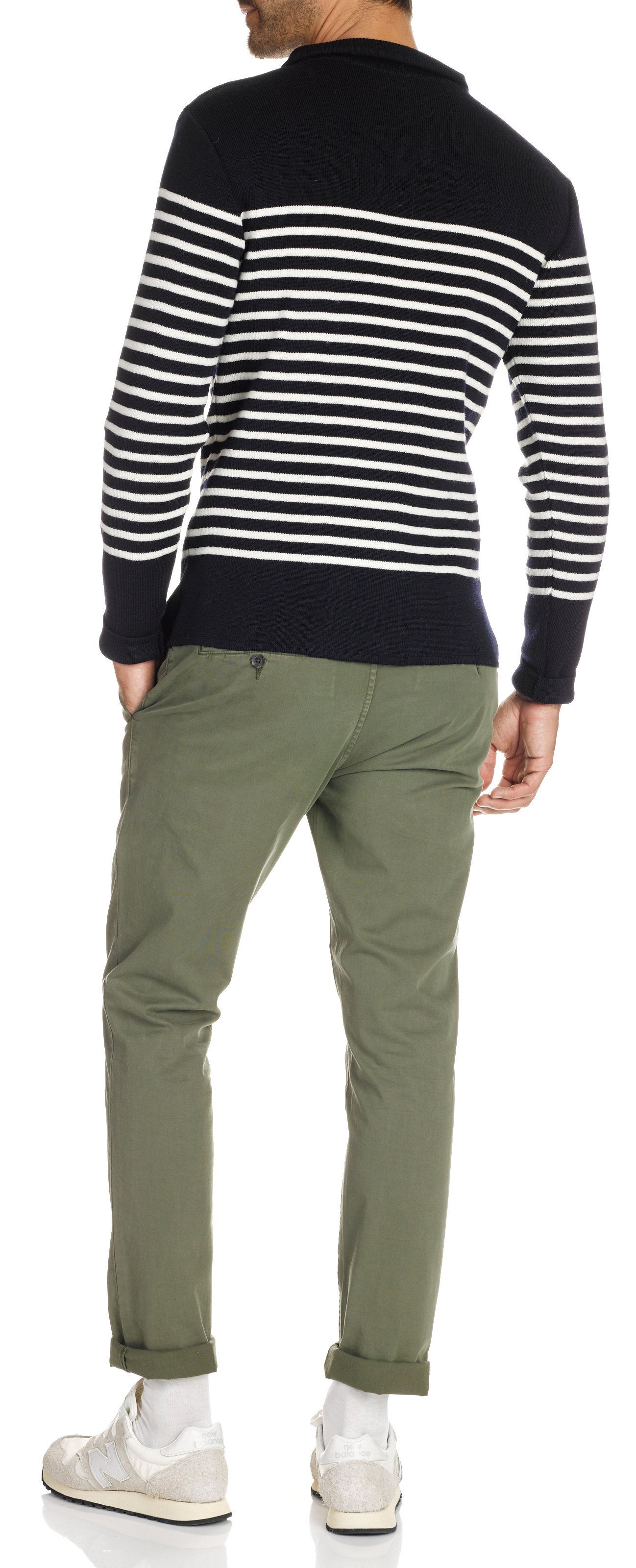 Marinière slim à col camionneur en laine ARMOR-LUX Multicolore