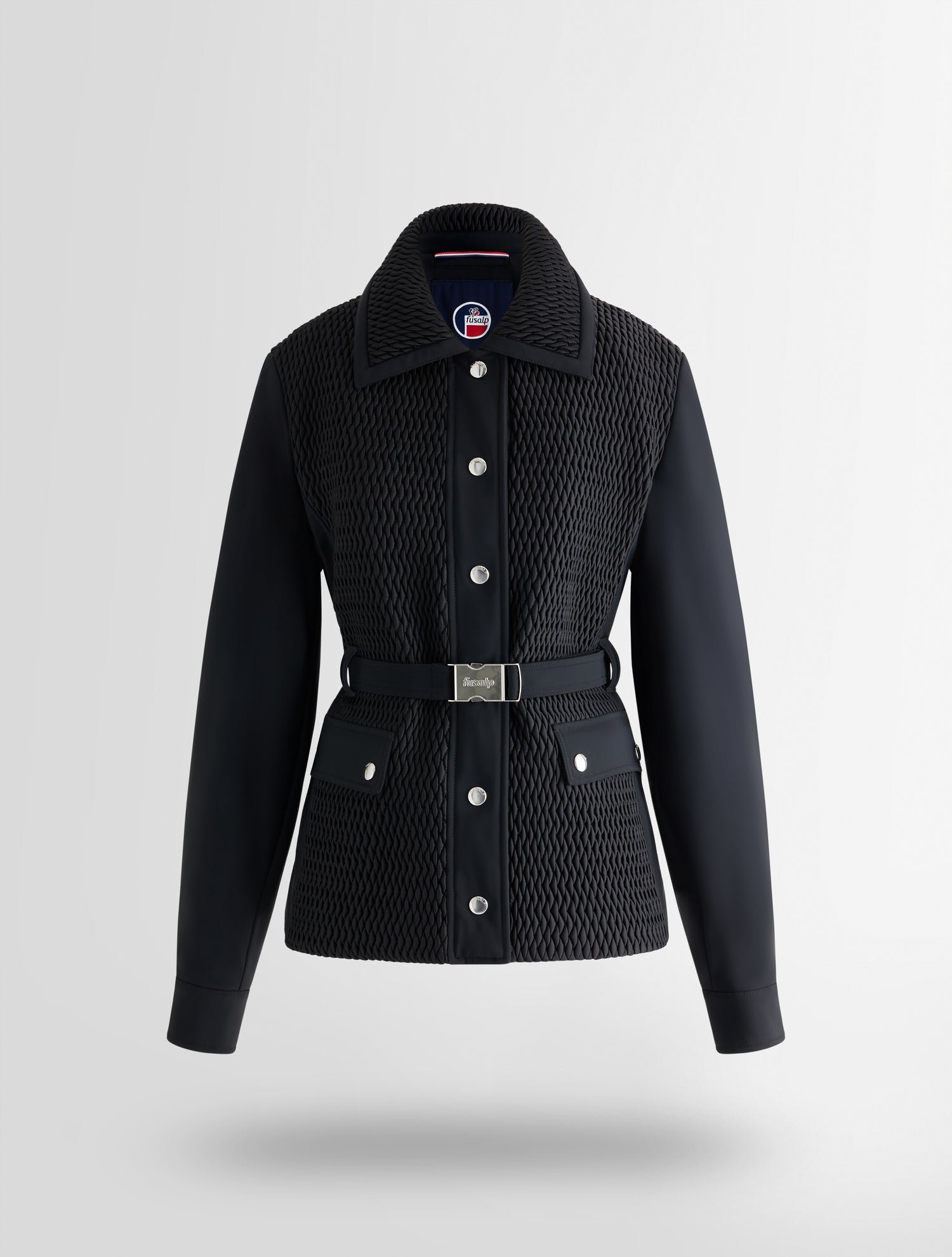 Veste diamara col chemise coupe regular FUSALP Noir