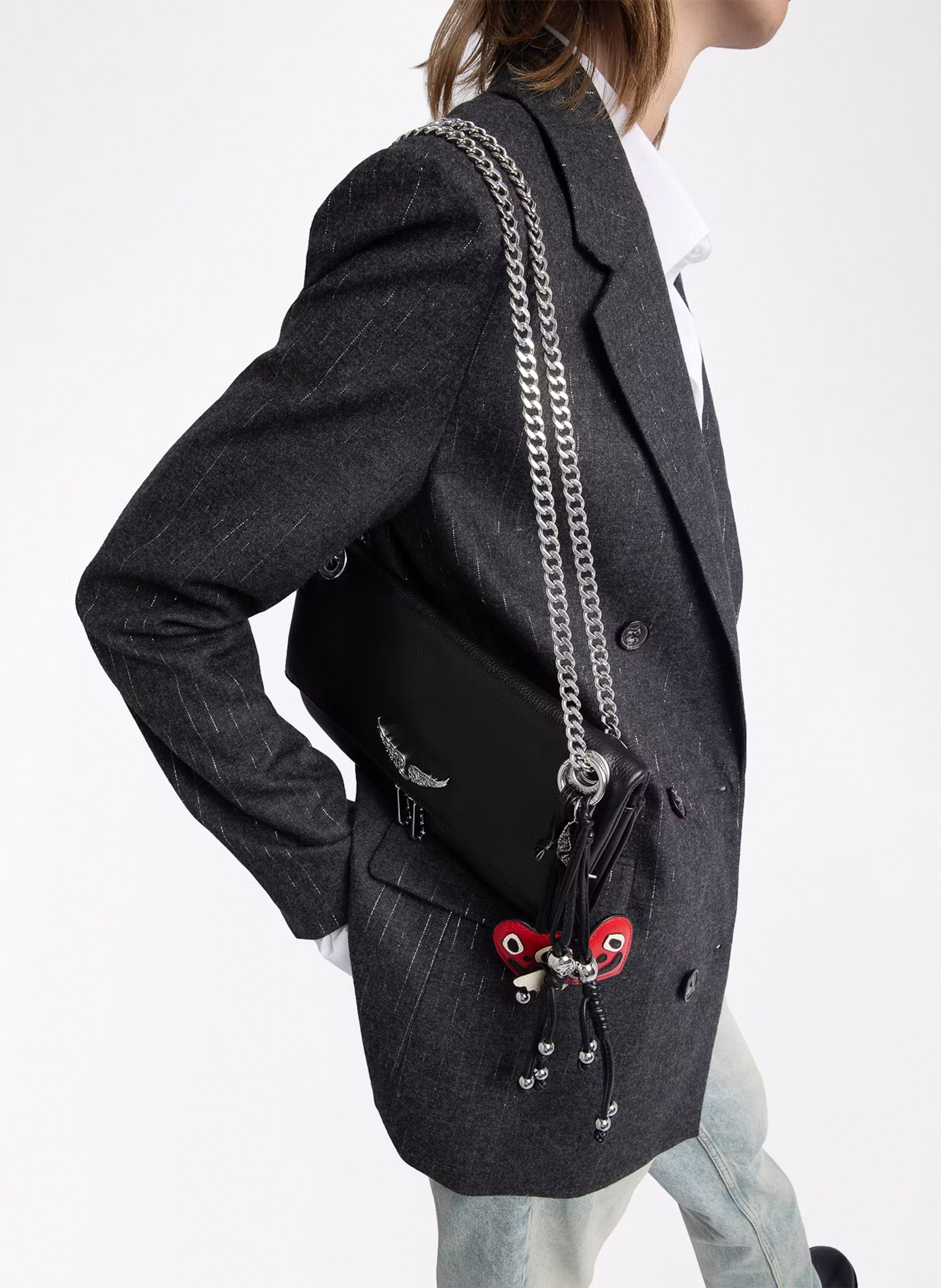 Pochette en cuir rock ii ZADIG&VOLTAIRE Noir