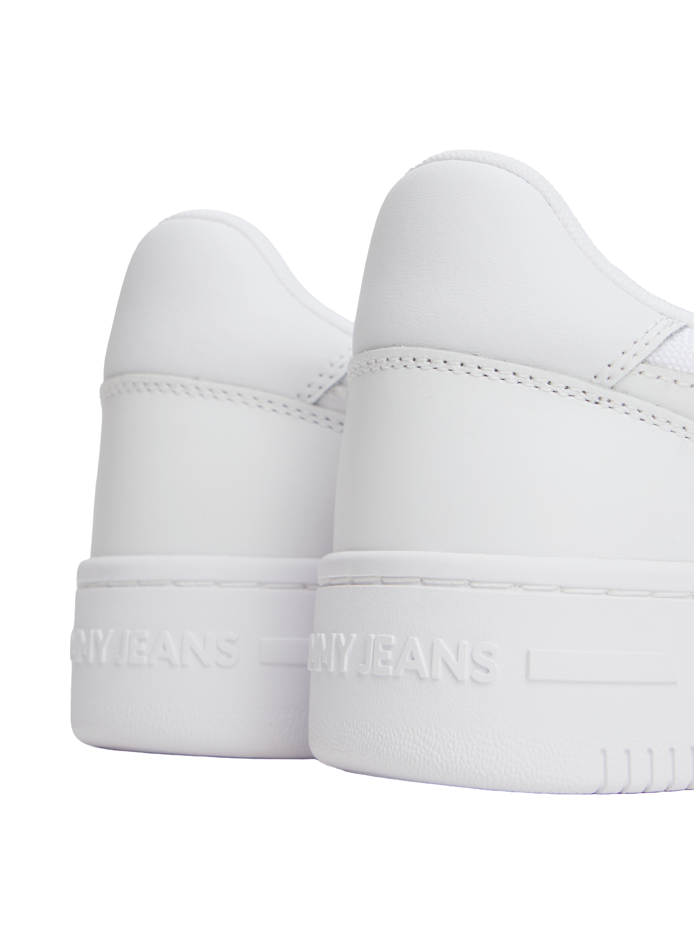 Baskets basses en cuir mélangé TOMMY HILFIGER Blanc