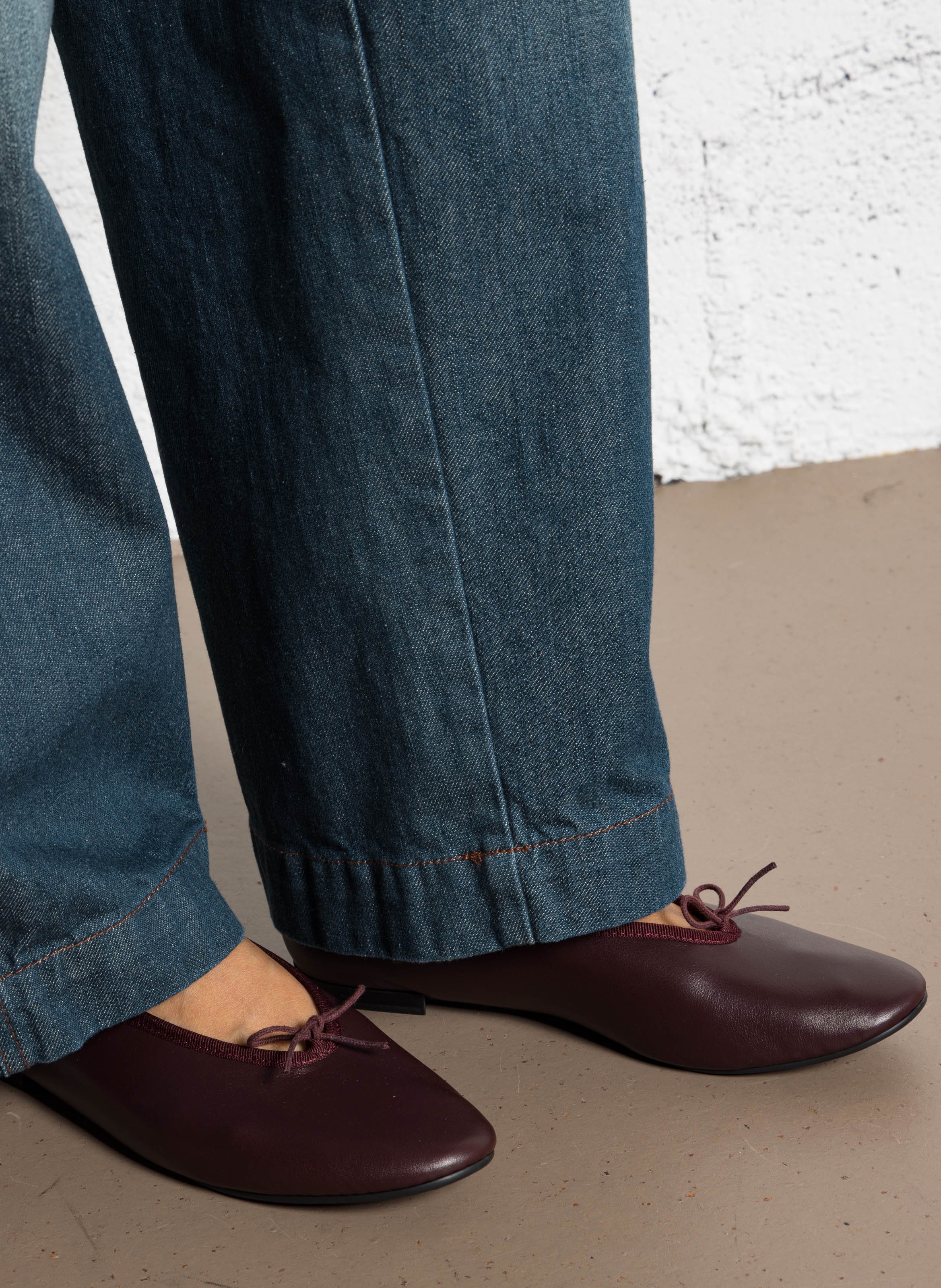 Ballerines en cuir lilouh REPETTO Rouge