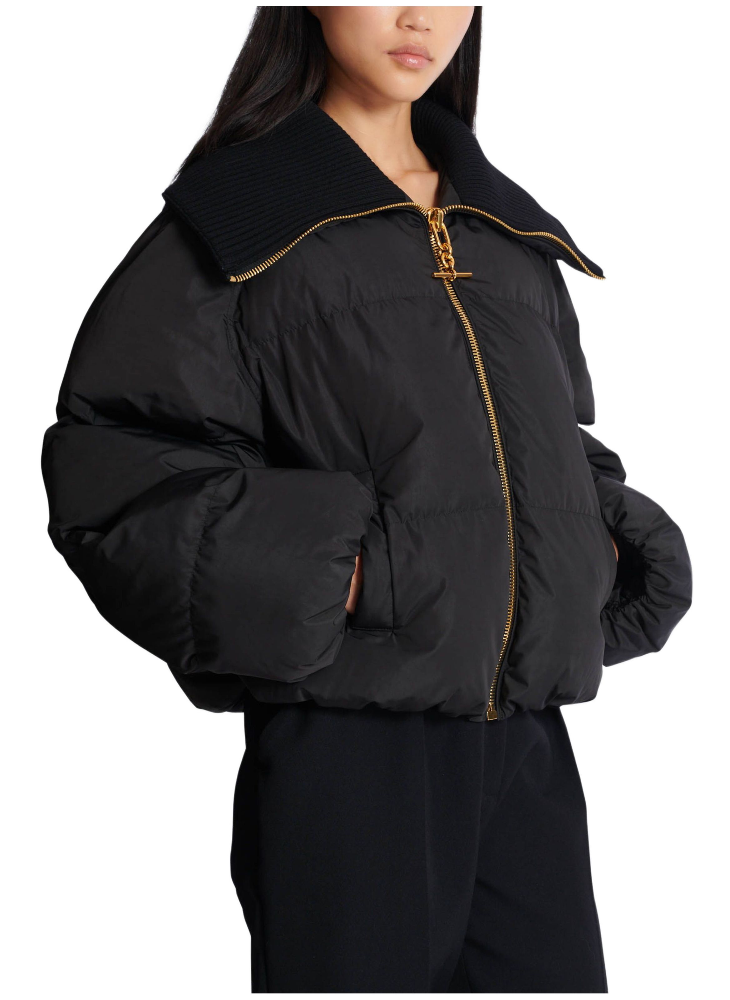 Doudoune courte oversize BALMAIN Noir