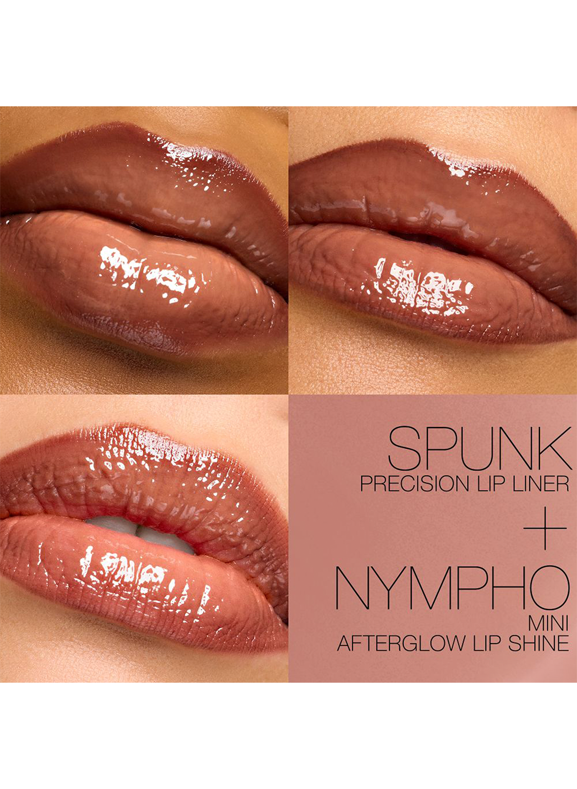 Line &amp; Shine Lip Duo - Duo crayon à lèvres et gloss à lèvres brillant Spunk/Nympho NARS Spunk lip liner