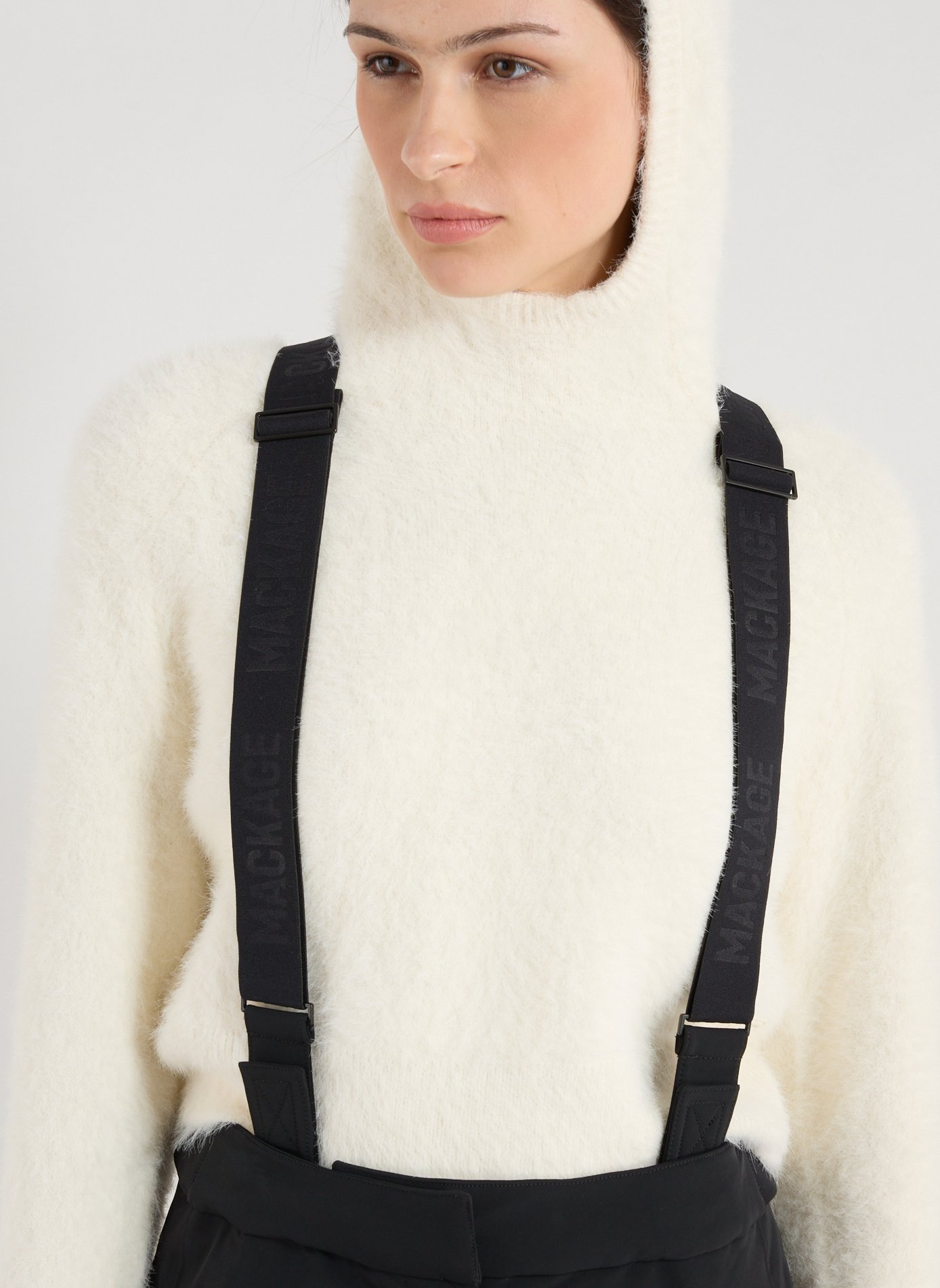 Ski pants with removable suspenders MACKAGE Black