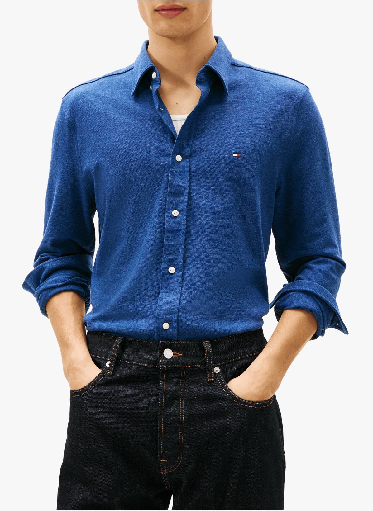 Chemise en jersey de coton avec logo