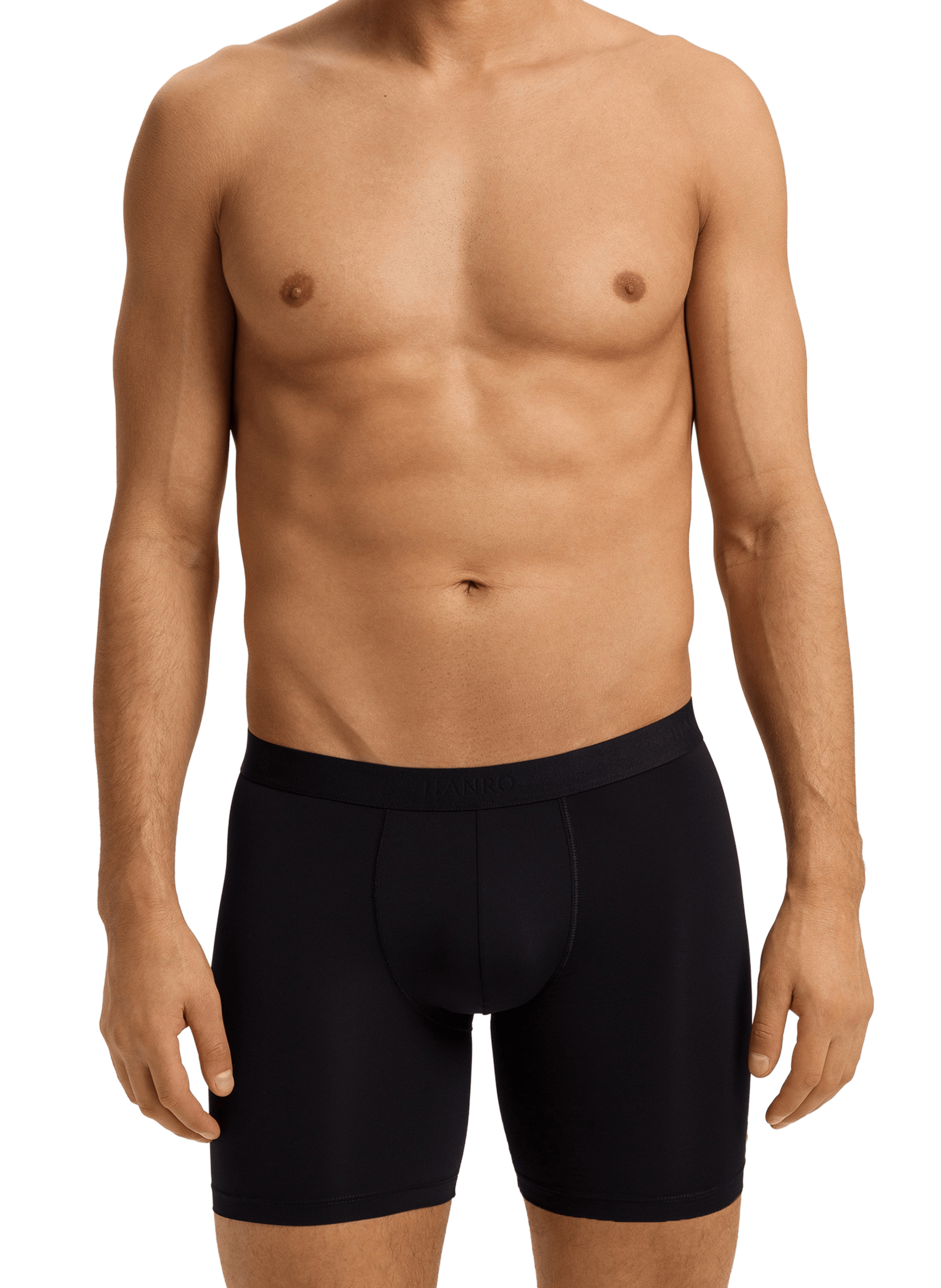 Solid color shorts HANRO Black