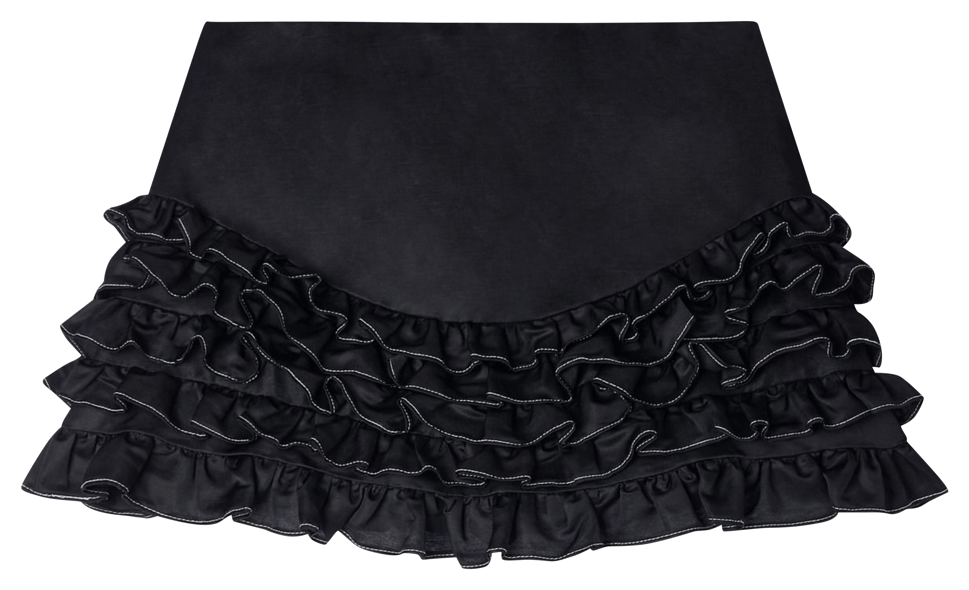 Jupe-short à volants SANDRO Noir