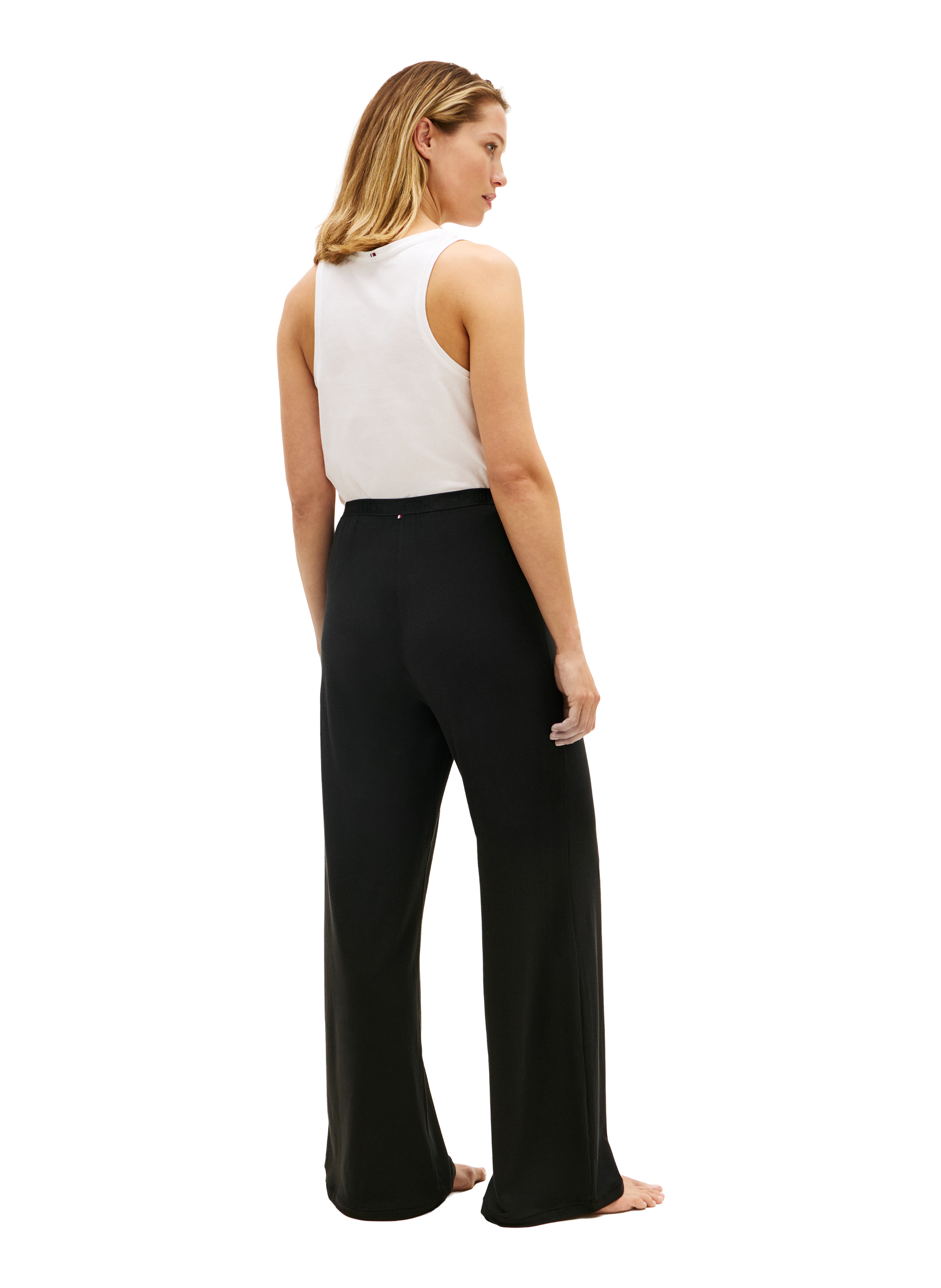 Mixed cotton pajama pants TOMMY HILFIGER Black