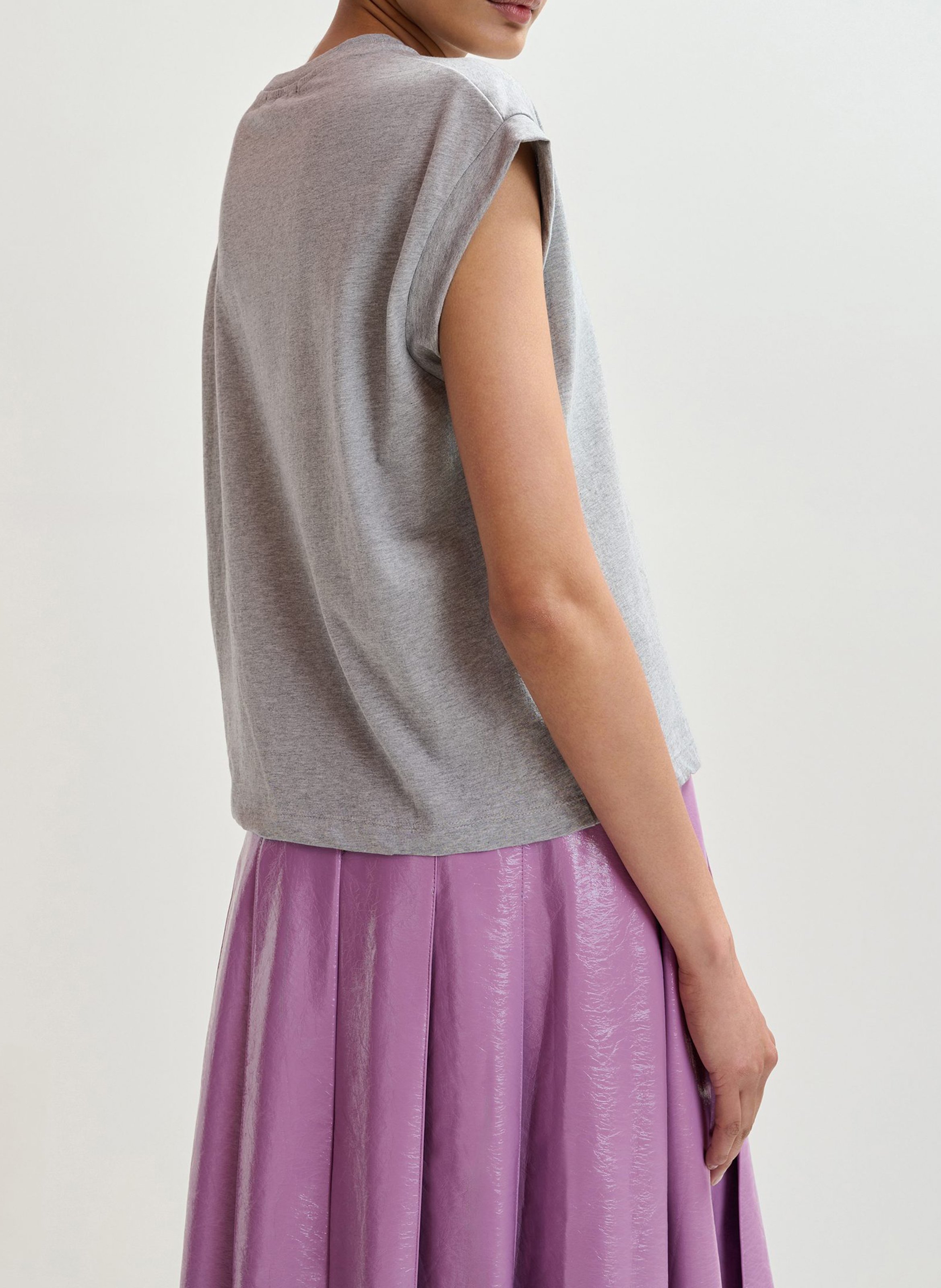 Tee-shirt droit à grenouille perlée Jungala ESSENTIEL ANTWERP Gris