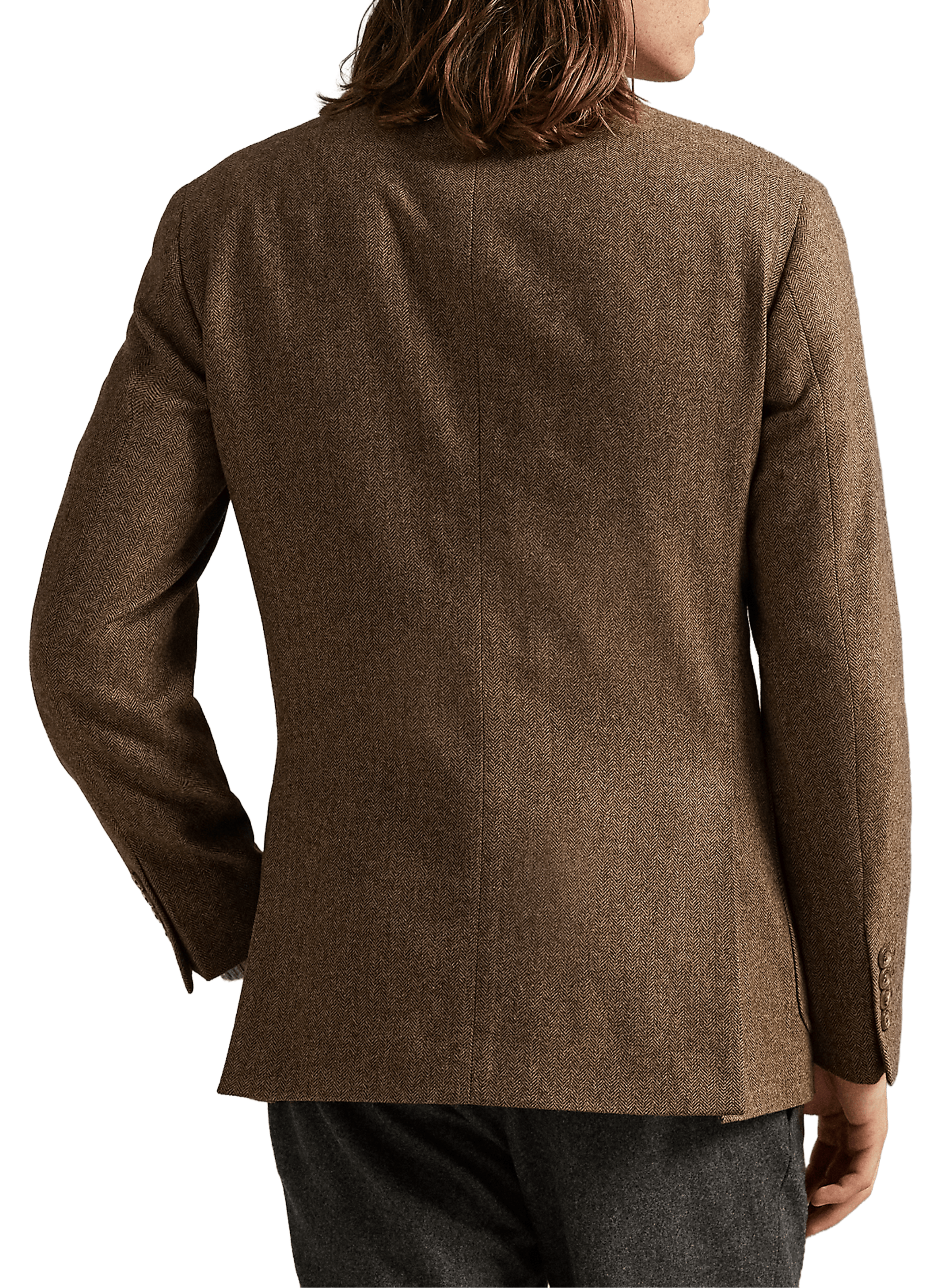 Straight wool blend blazer POLO RALPH LAUREN Multicolour