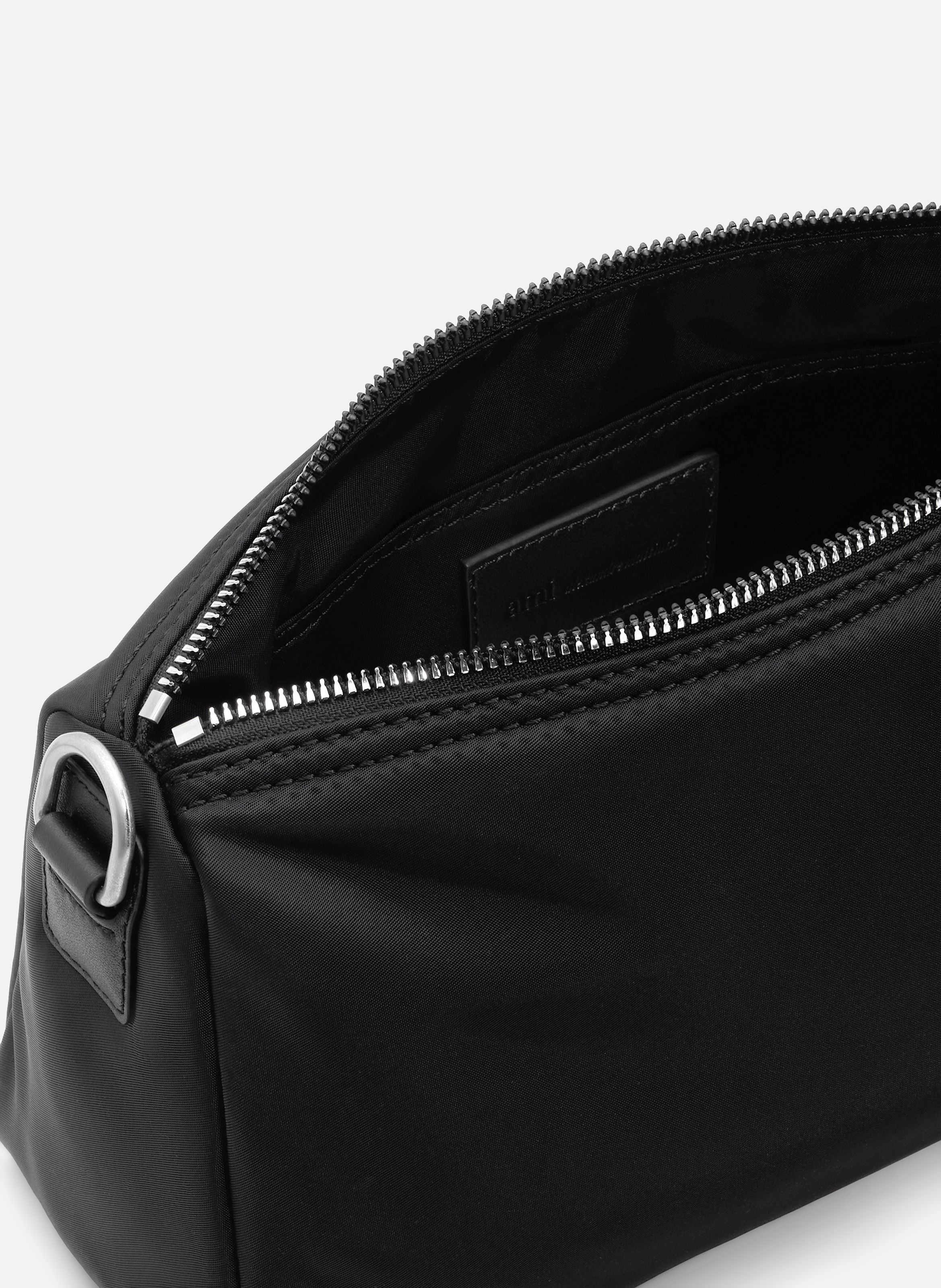 Sac marcel en nylon ouatiné unisexe AMI PARIS Noir
