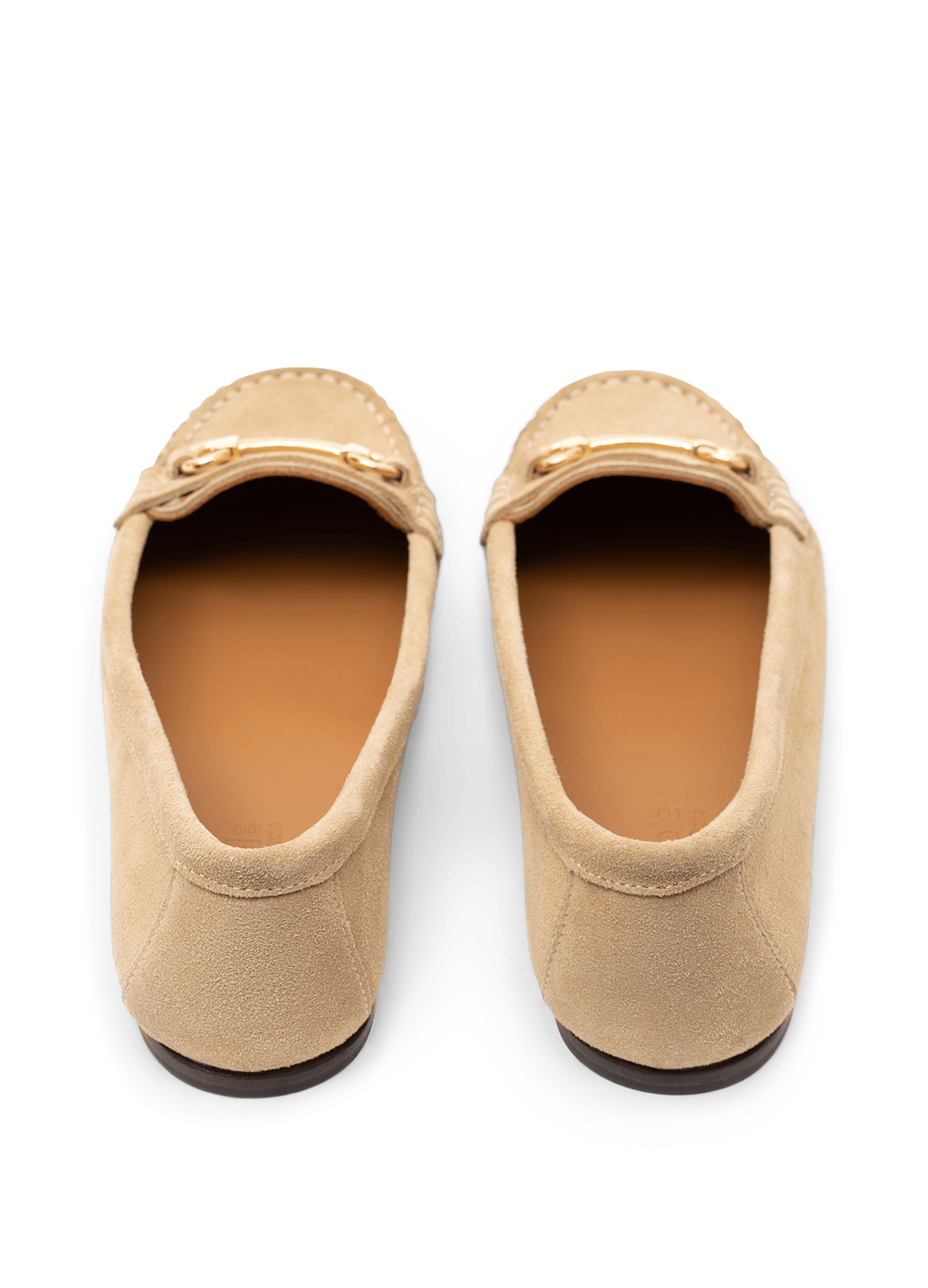 Mocassins guia en veau velours PARALLELE Beige