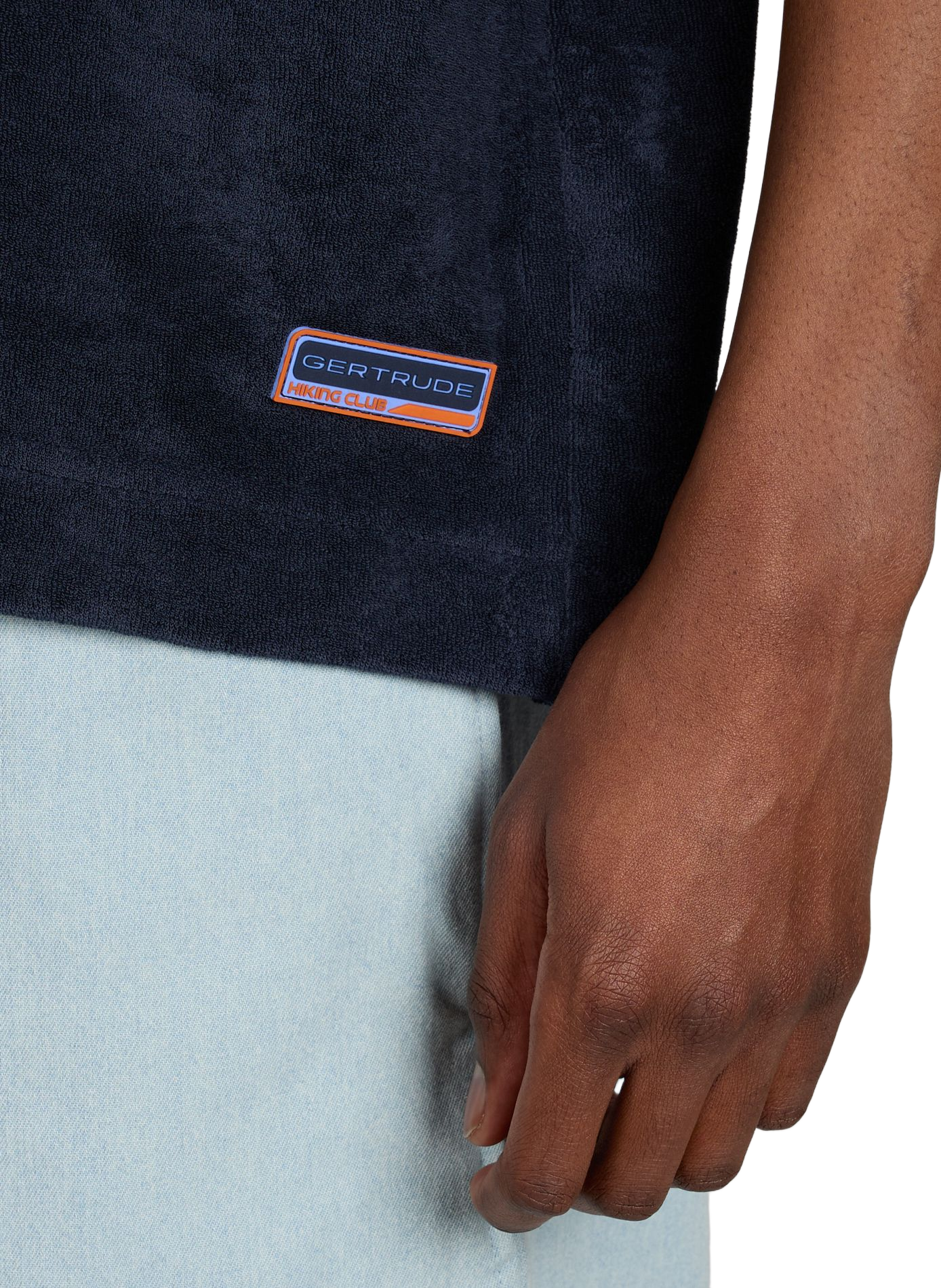 T-shirt éponge oversize Toby en coton mélangé GERTRUDE ET GASTON Bleu