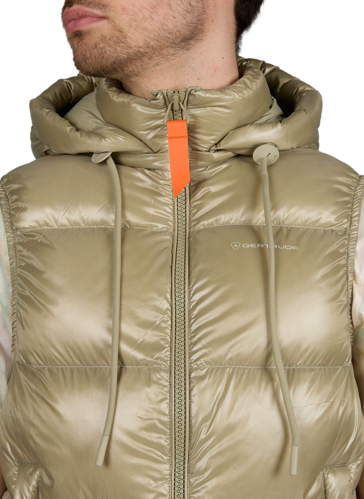 Doudoune sans manches Cesar à capuche amovible GERTRUDE ET GASTON Beige