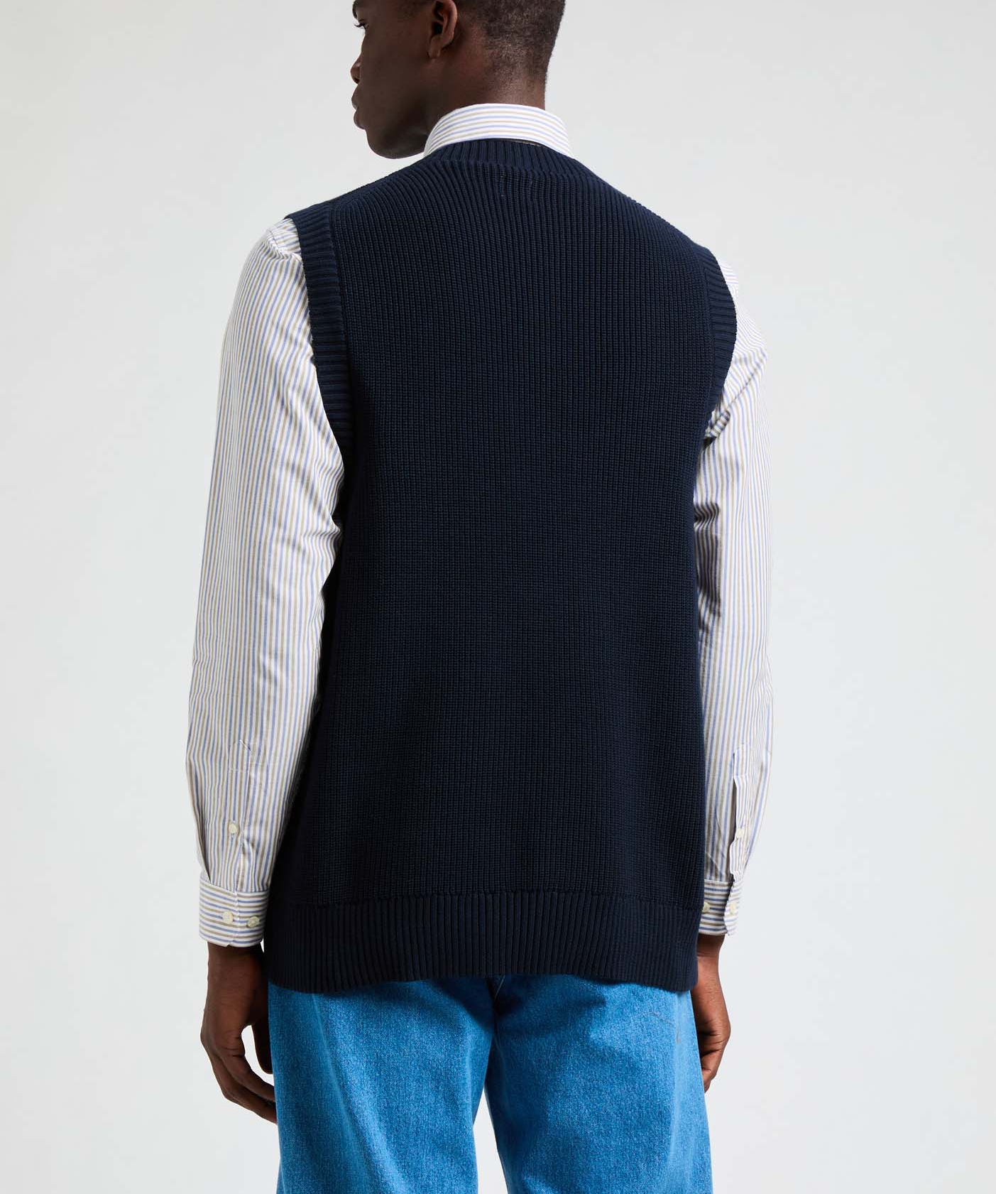 Sleeveless jumper AU PRINTEMPS PARIS Blue