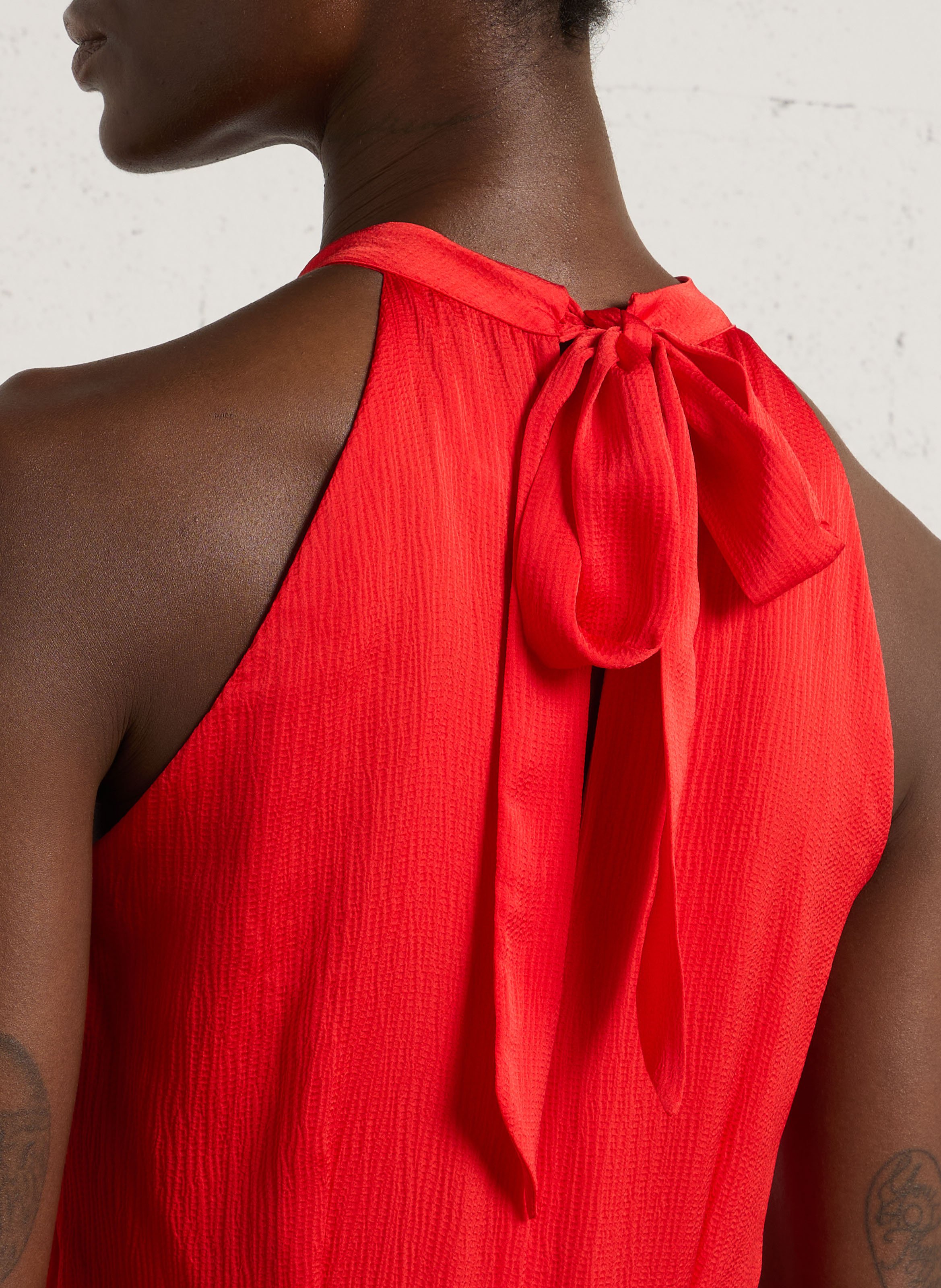 Robe longue ample fluide berey MAISON 123 Rouge