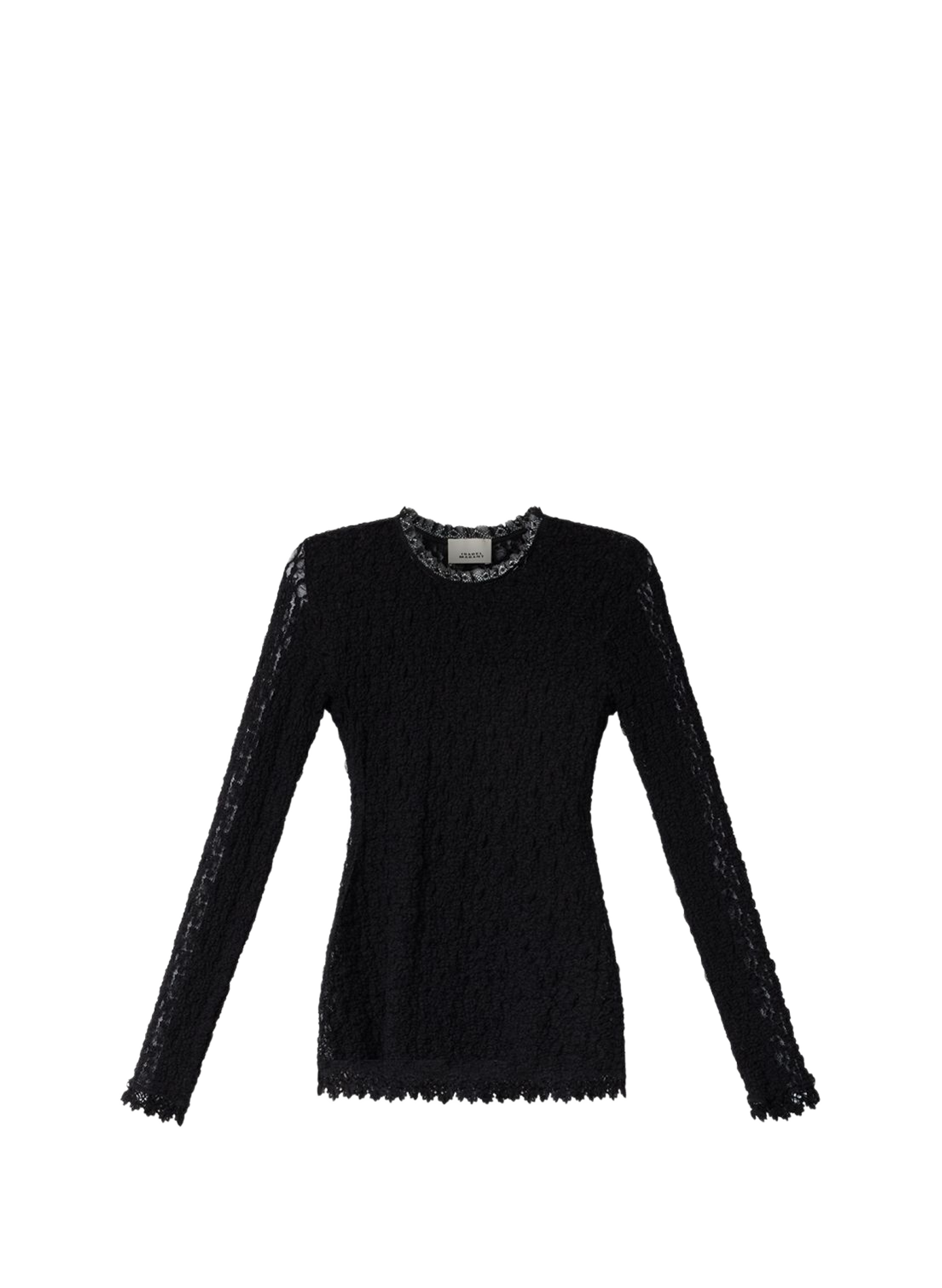 Spitzen-Top aus Stretch-Spitze ISABEL MARANT Schwarz