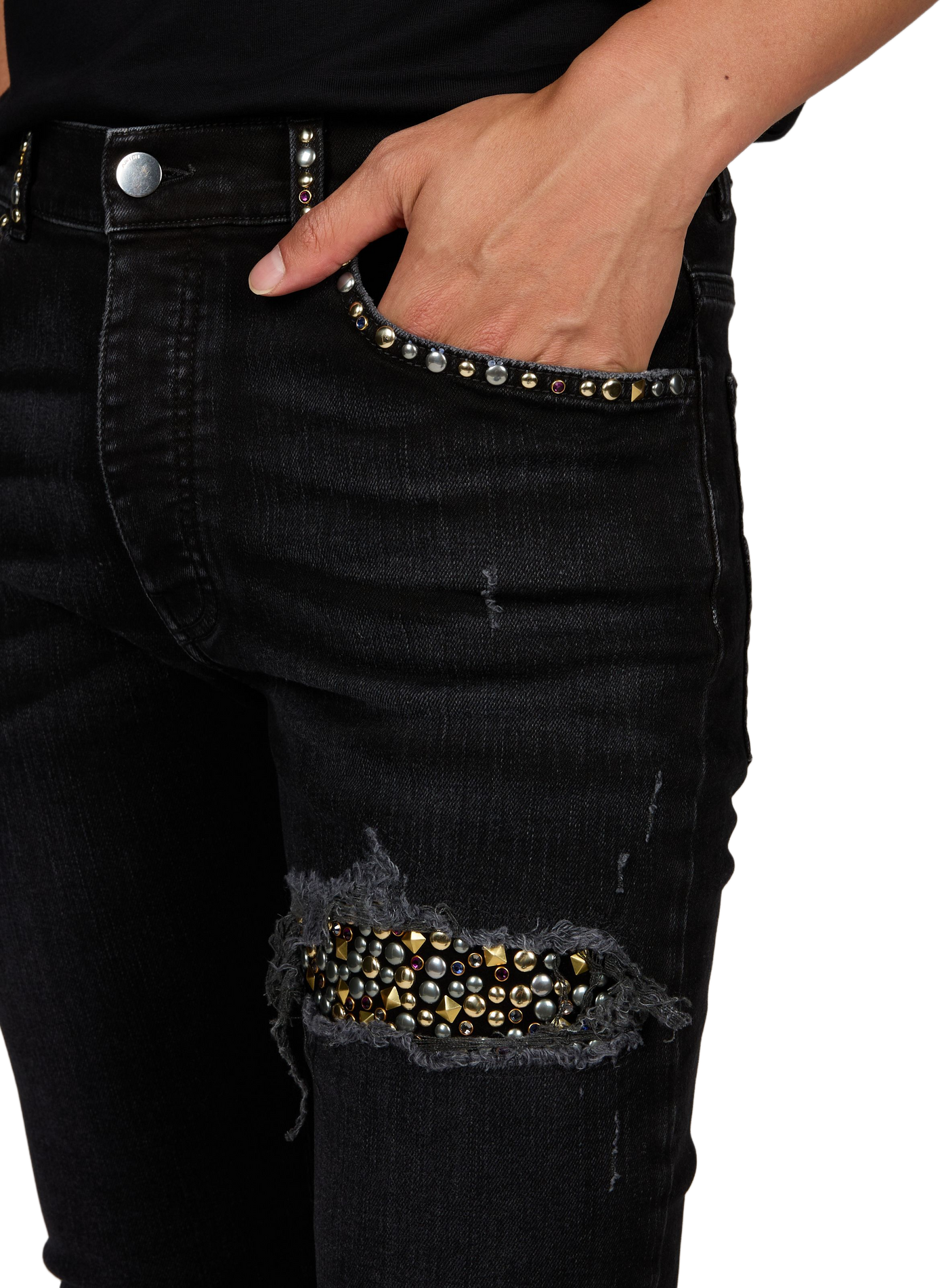 Slim-fit jeans AMIRI Black