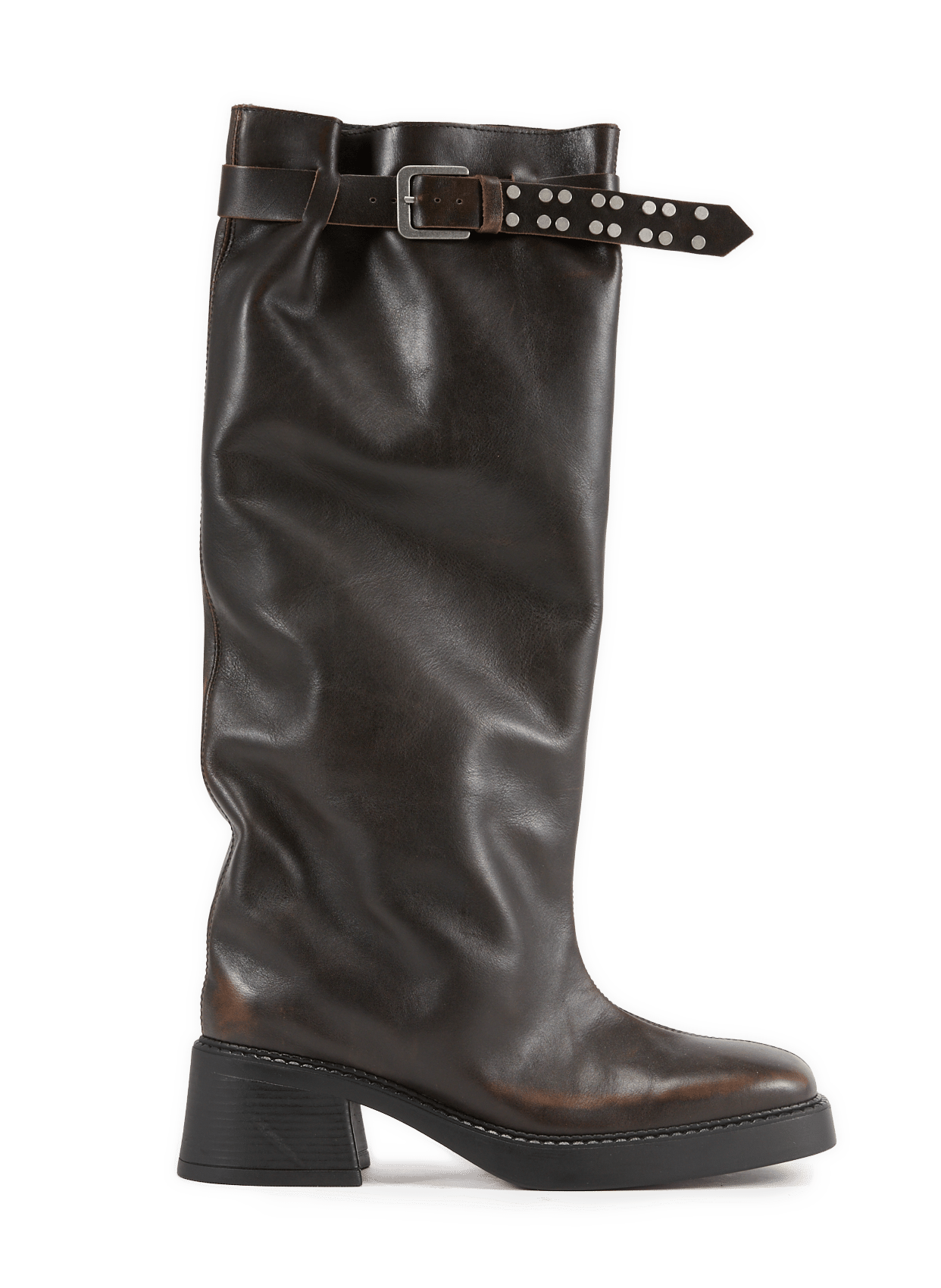 Kristel leather boots E8 BY MIISTA Brown
