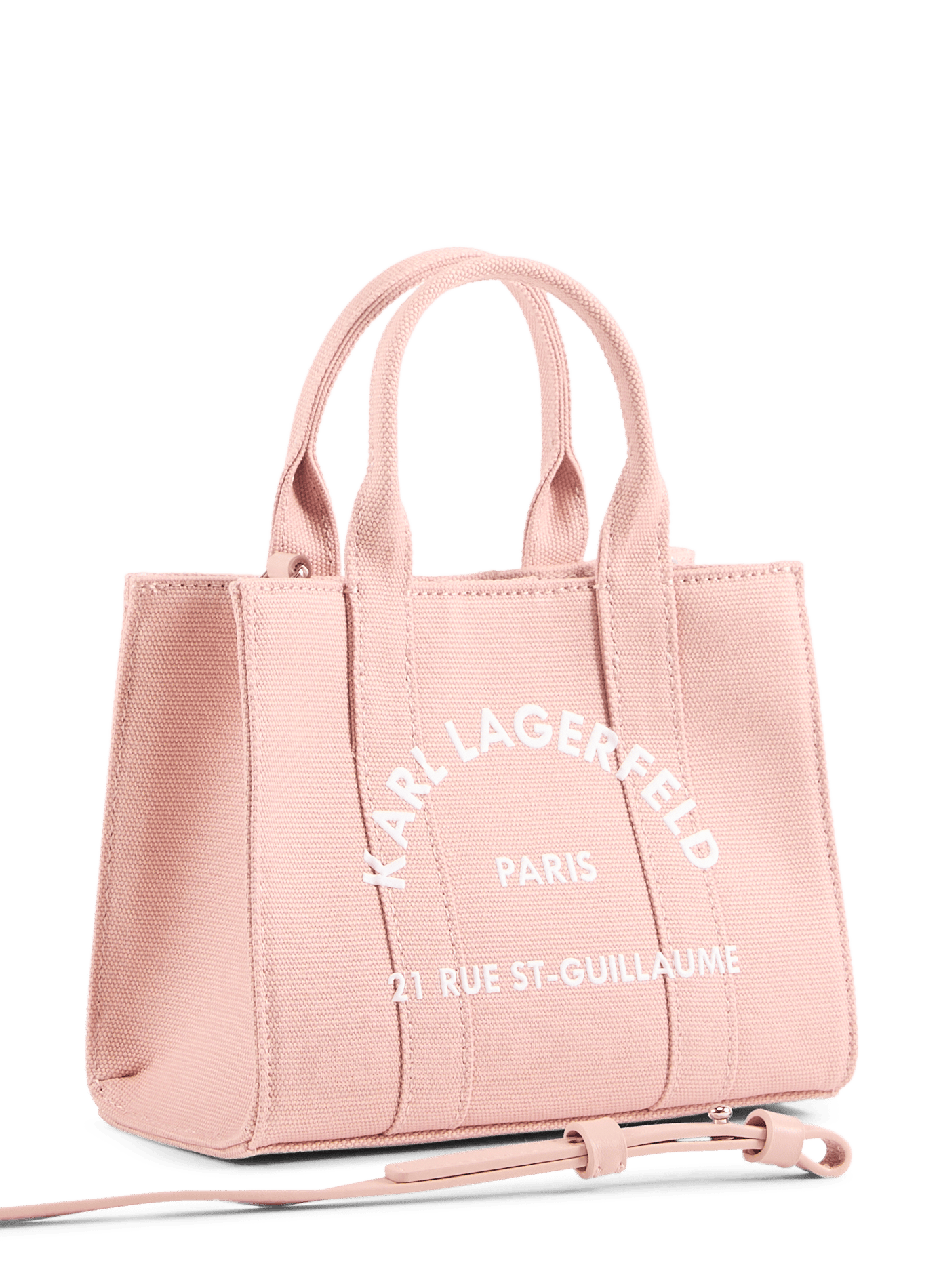 Cotton handbag KARL LAGERFELD Pink