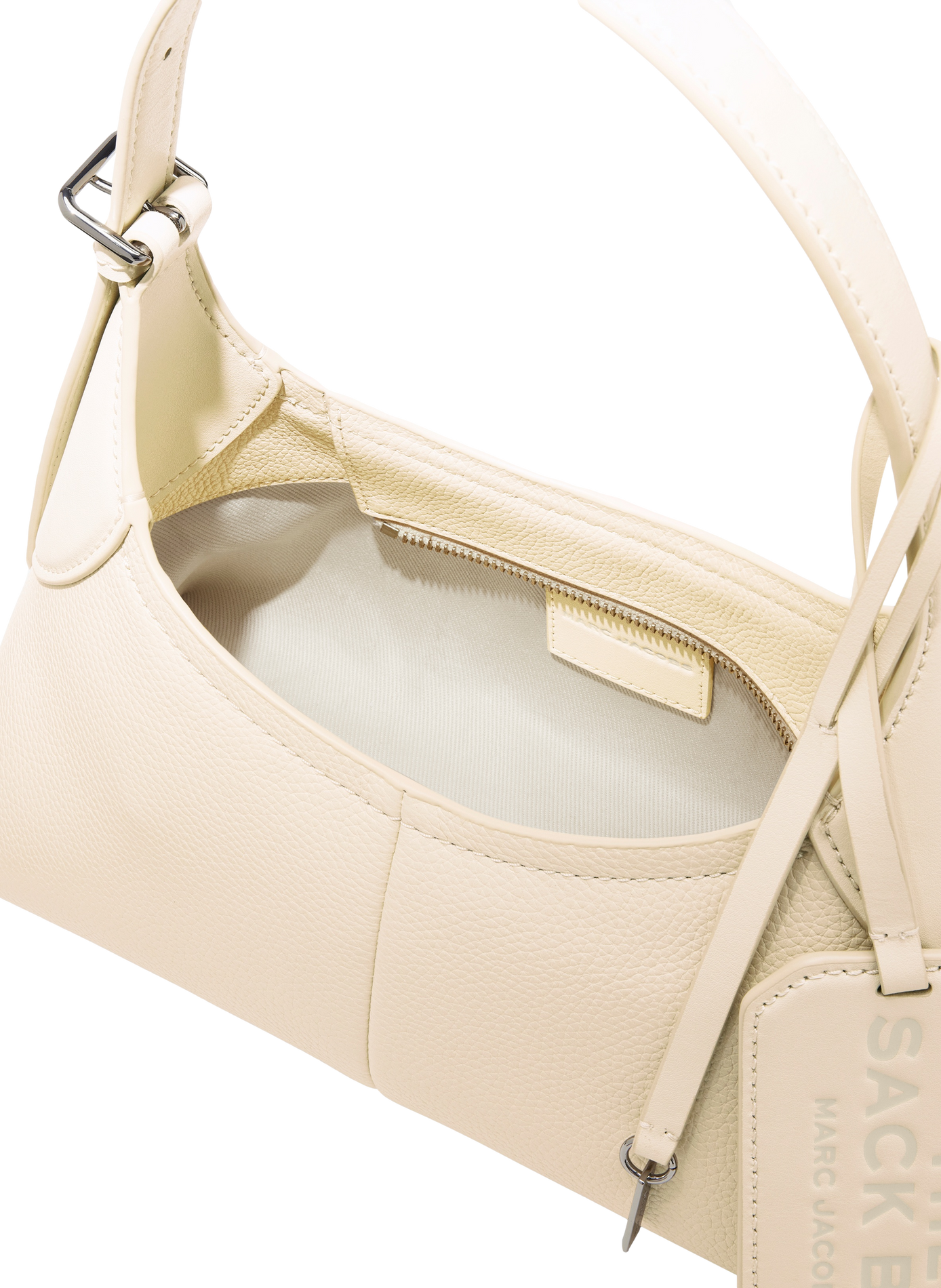 The Small Belted leather handbag MARC JACOBS White