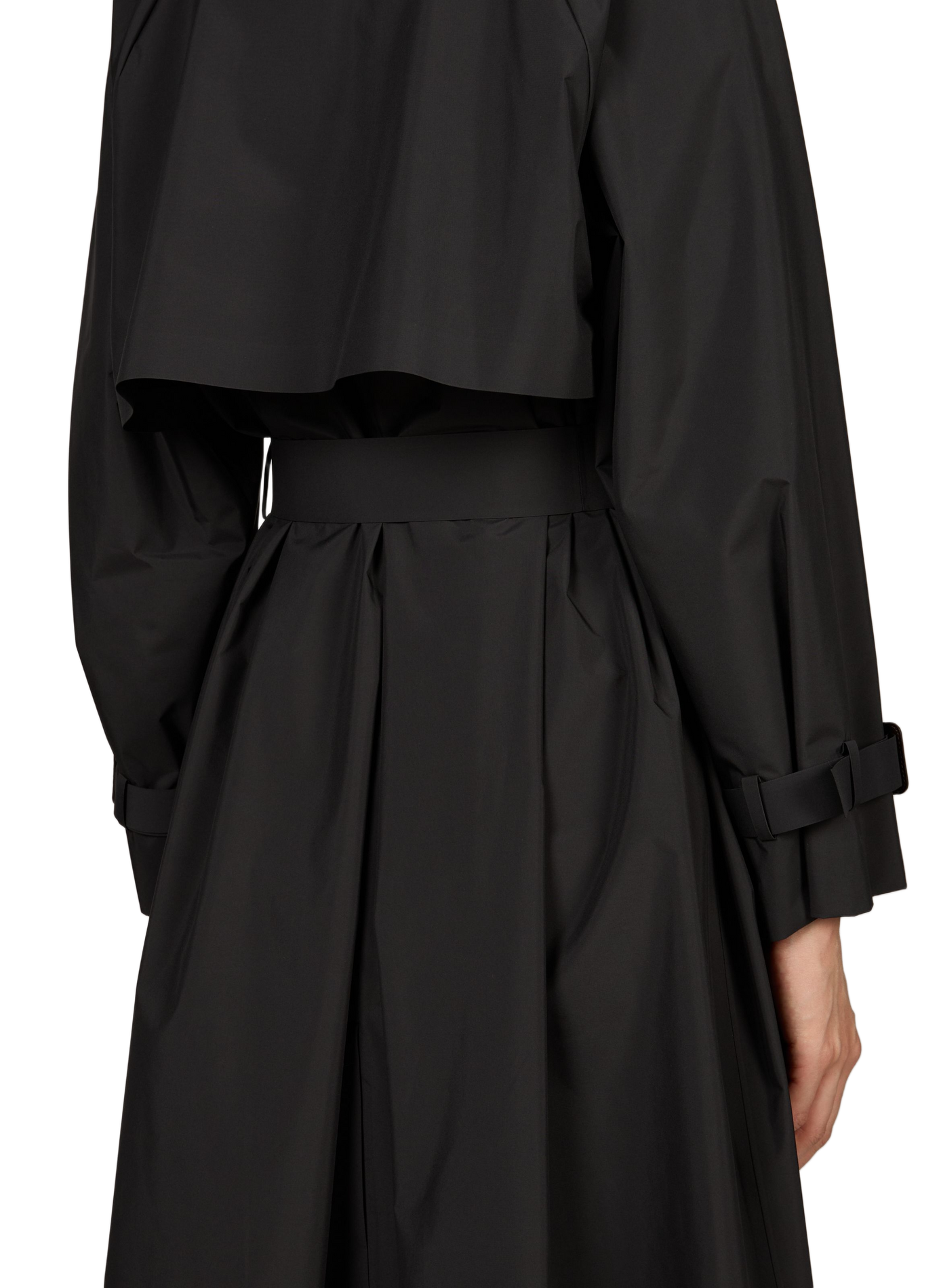 Long waterproof trench coat with belt MAX MARA WEEK END Black