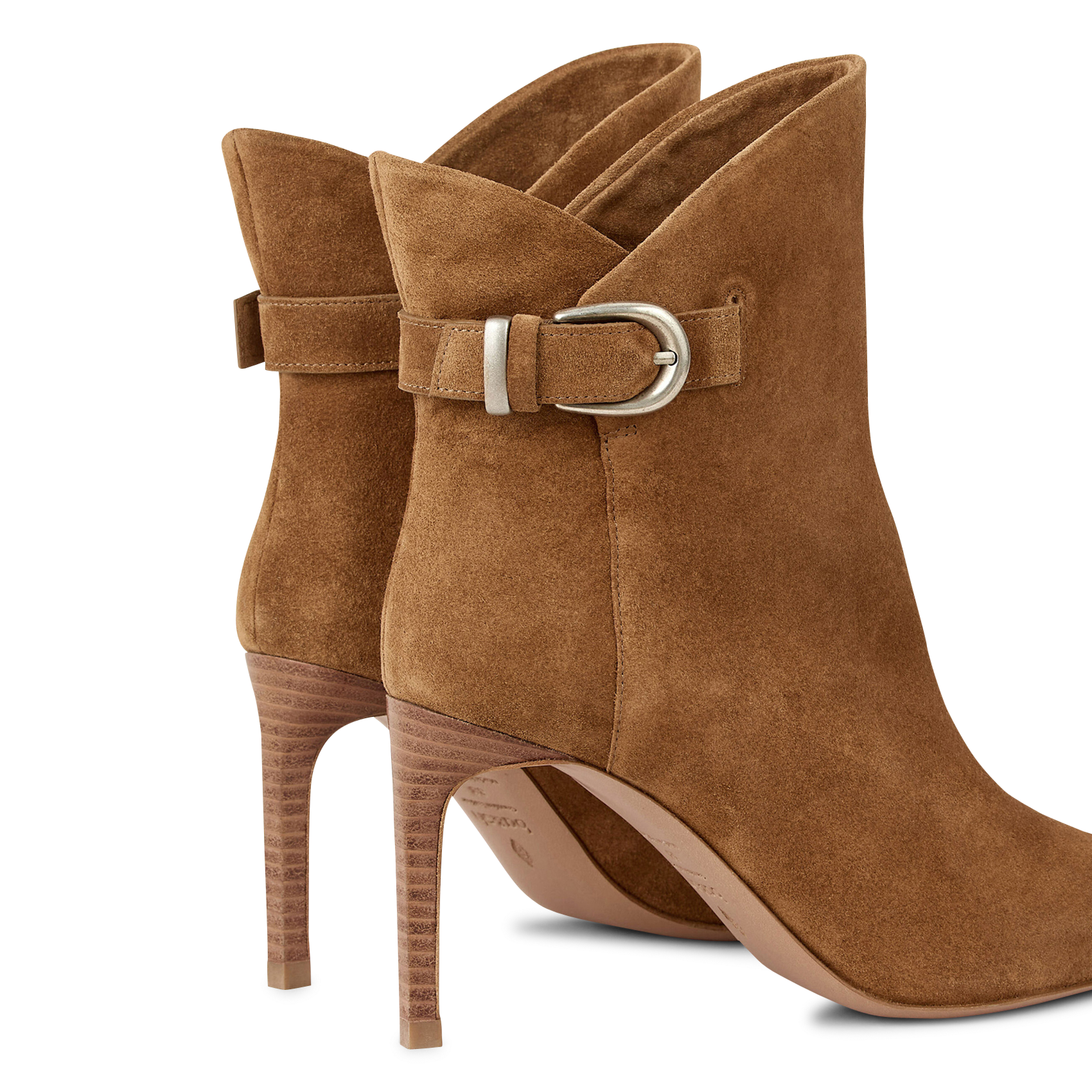 Bottines en cuir carla BA&SH Marron