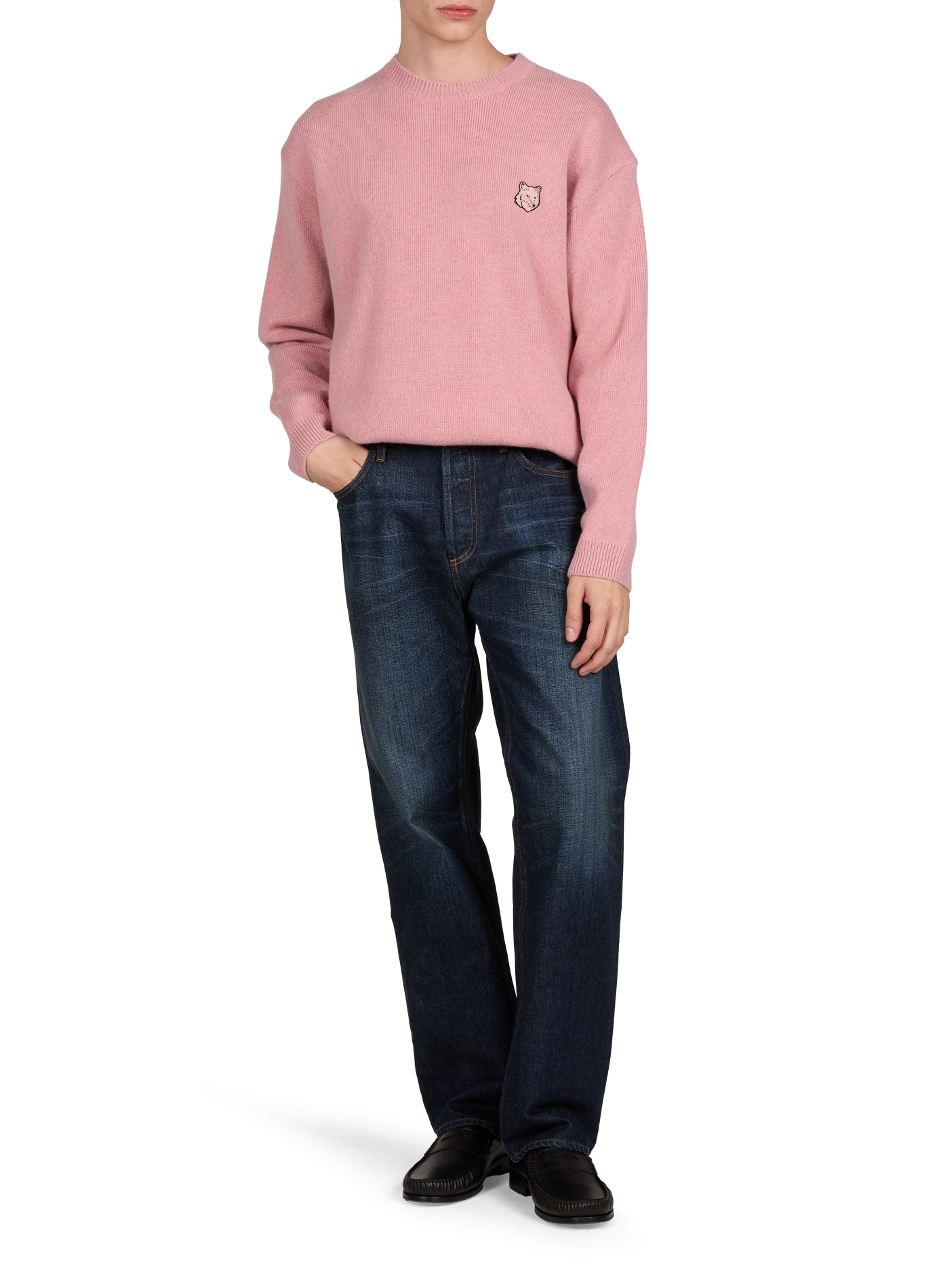 Oversized wool jumper MAISON KITSUNÉ Pink