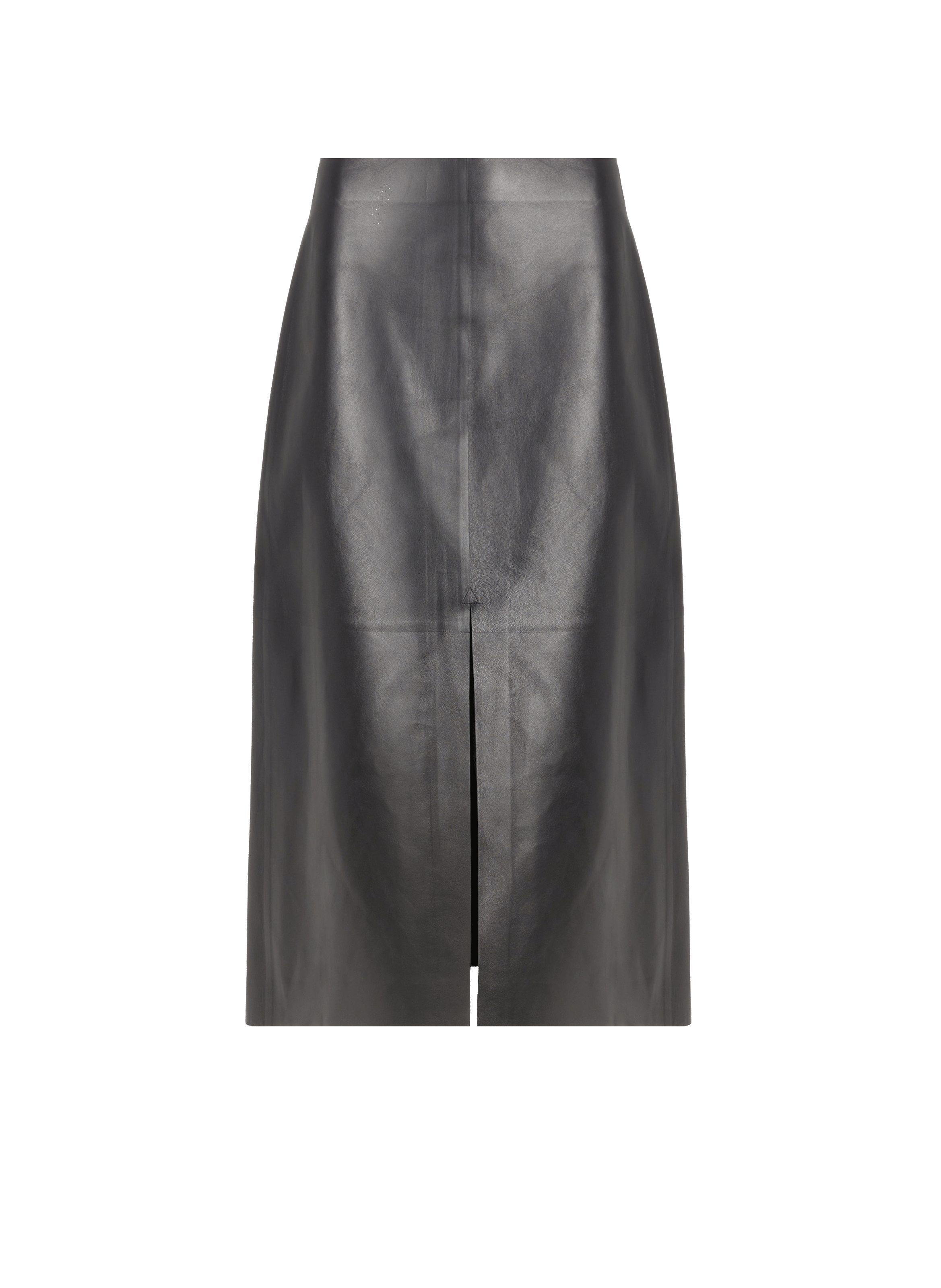 Leather midi skirt CHLOÉ Black