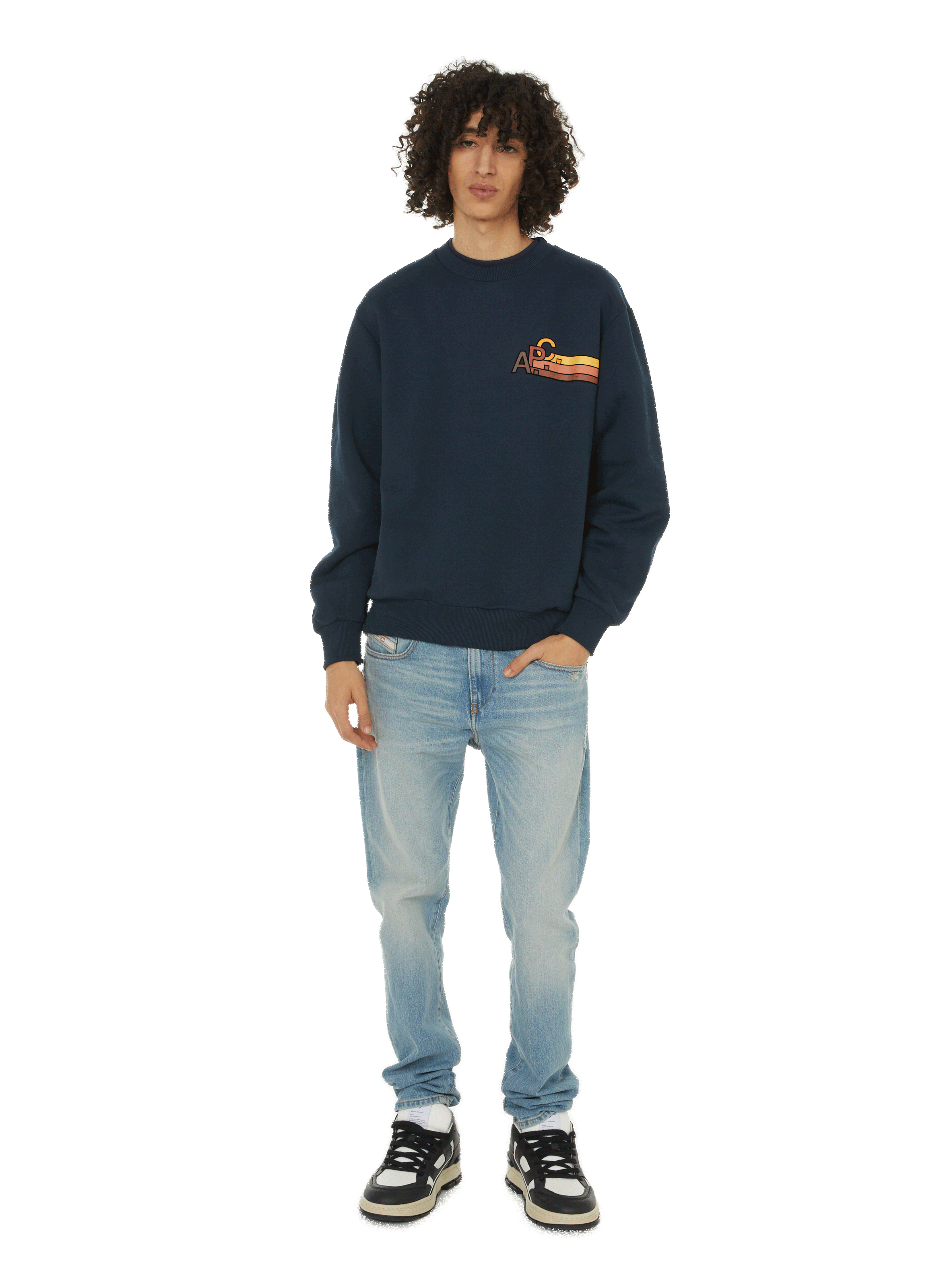 Cotton sweatshirt A.P.C. Blue